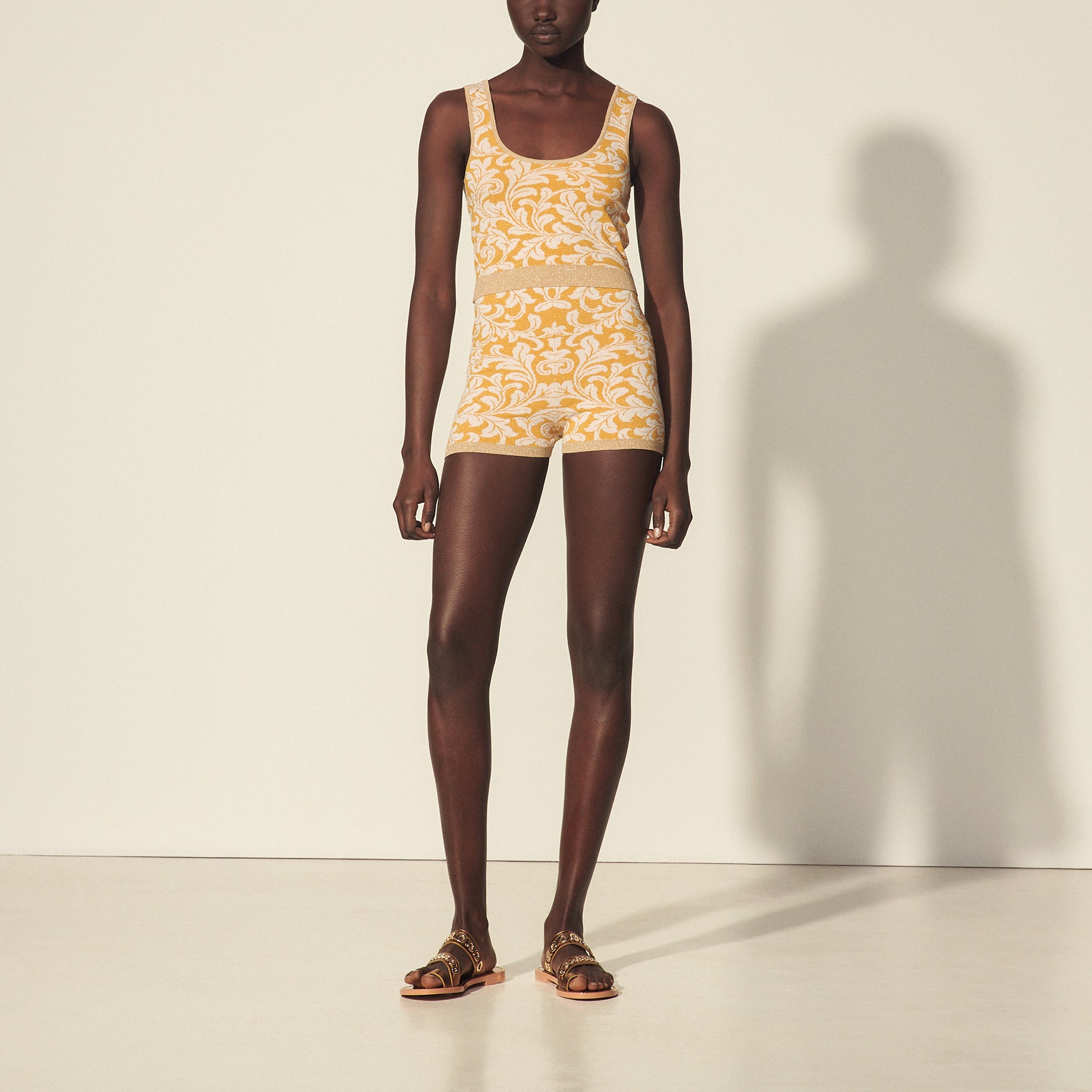 Brassière en Maille jacquard Sandro seconde main