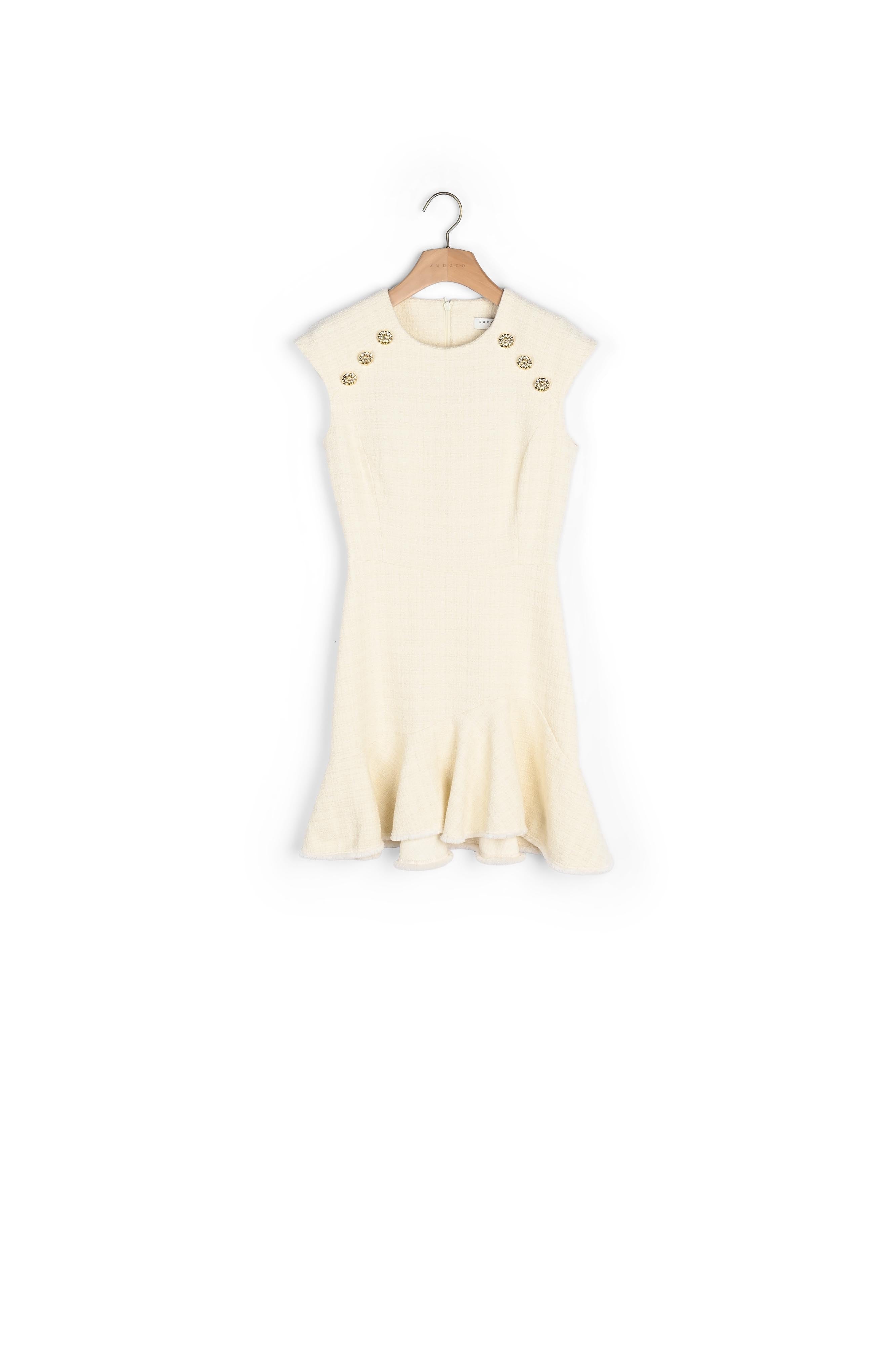 Robe courte en tweed Sandro seconde main