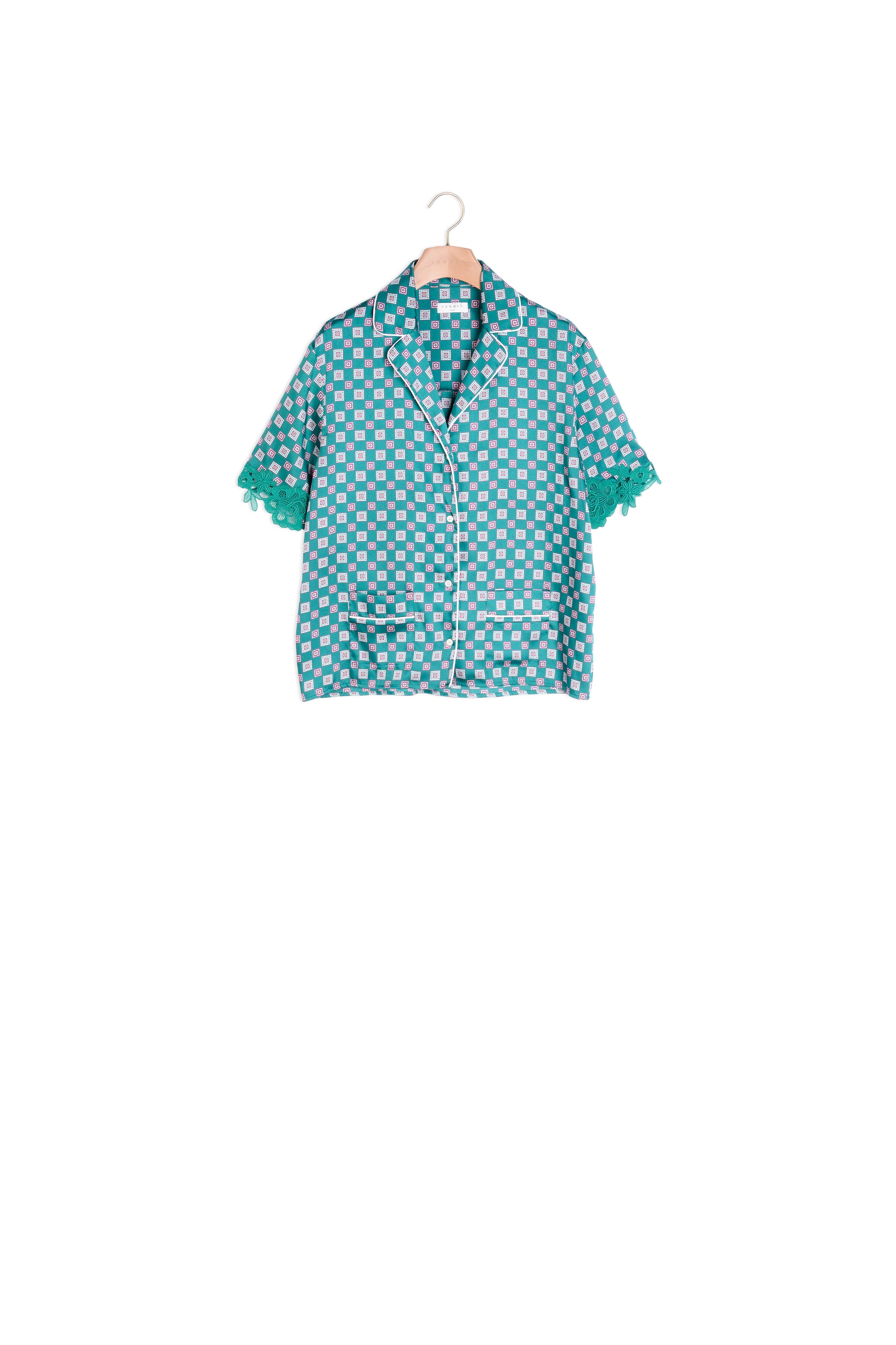 Chemise pyjama imprimée Sandro seconde main
