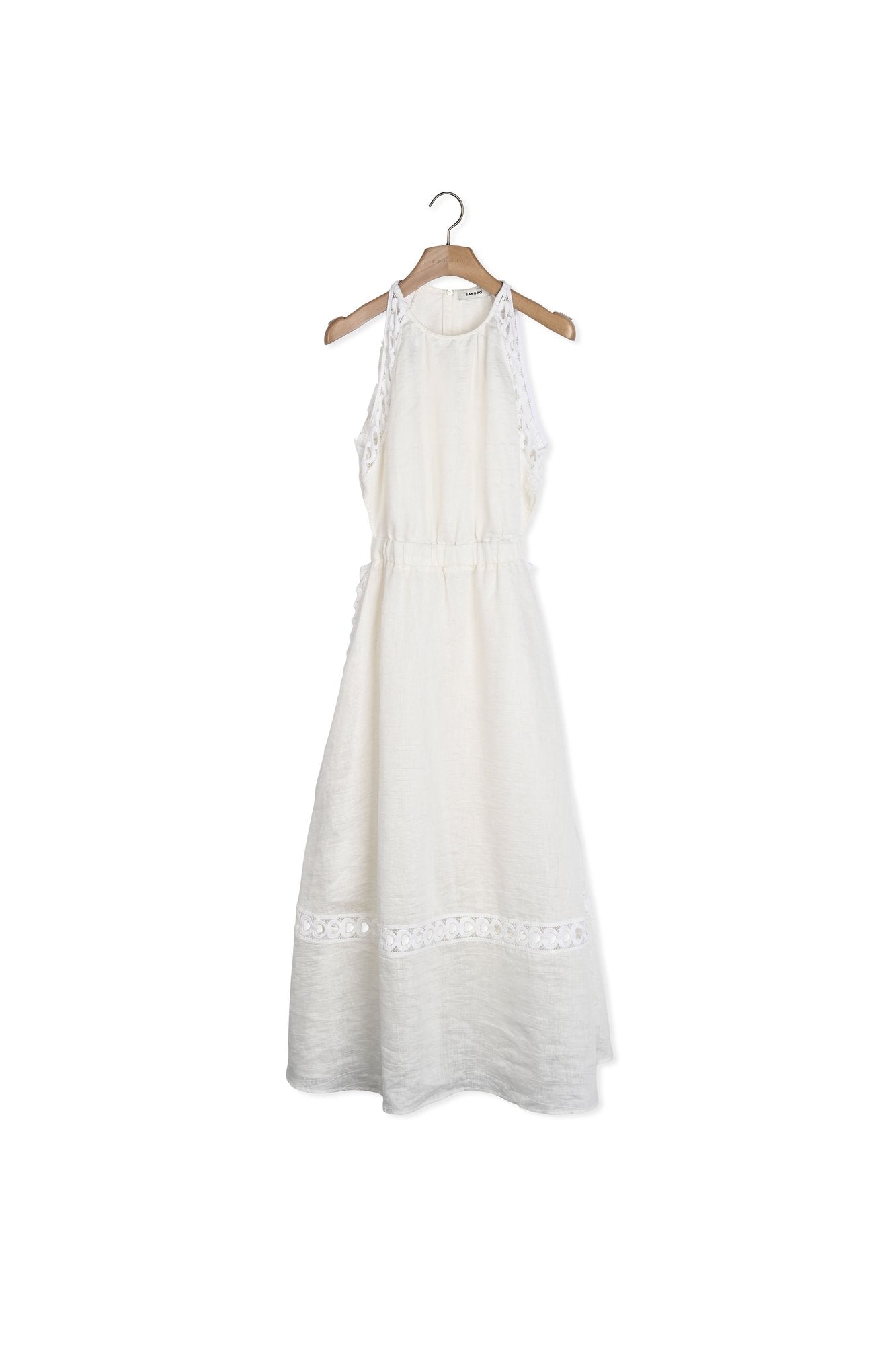 Robe longue en lin Sandro seconde main