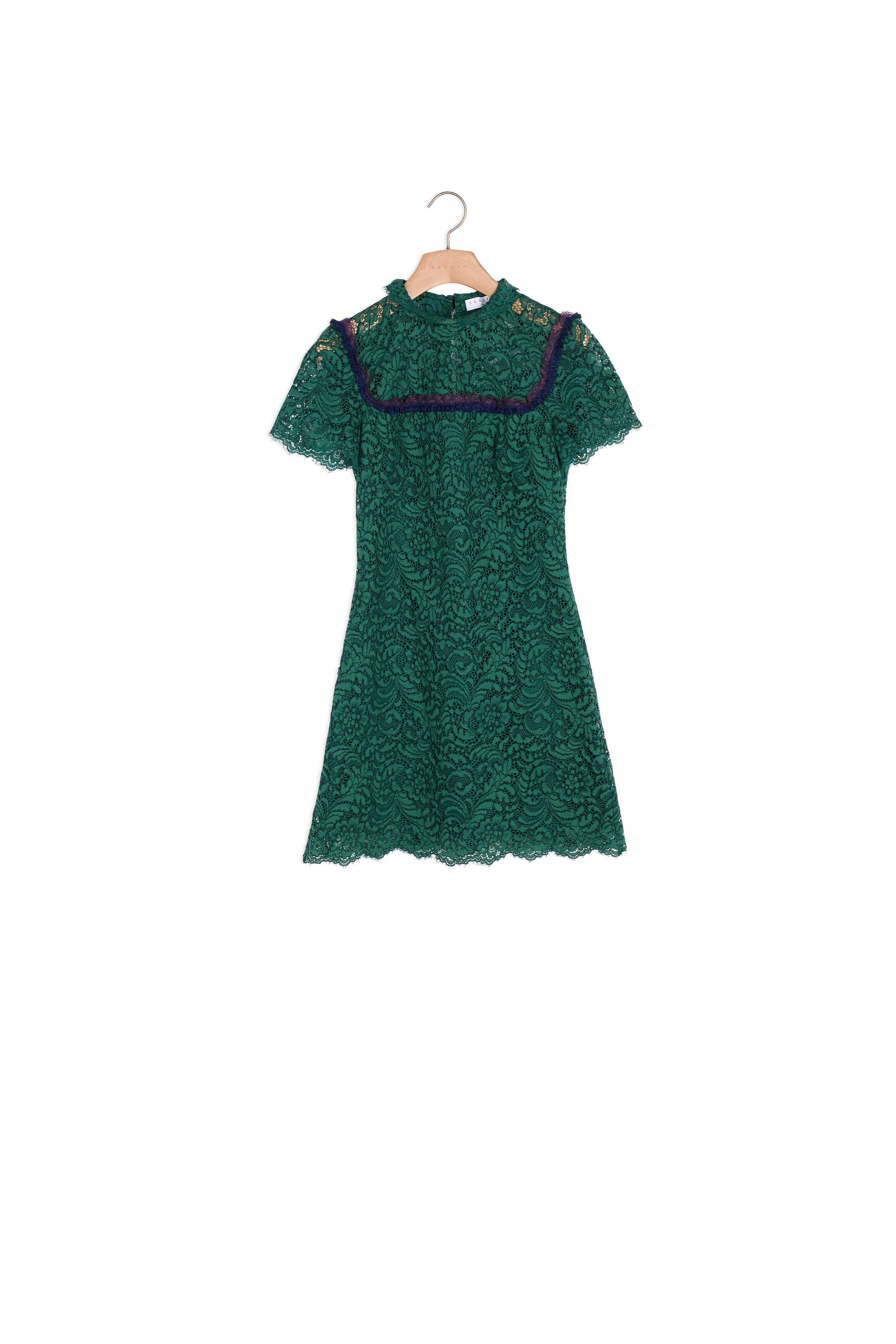 Robe en dentelle détails contrastants Sandro seconde main