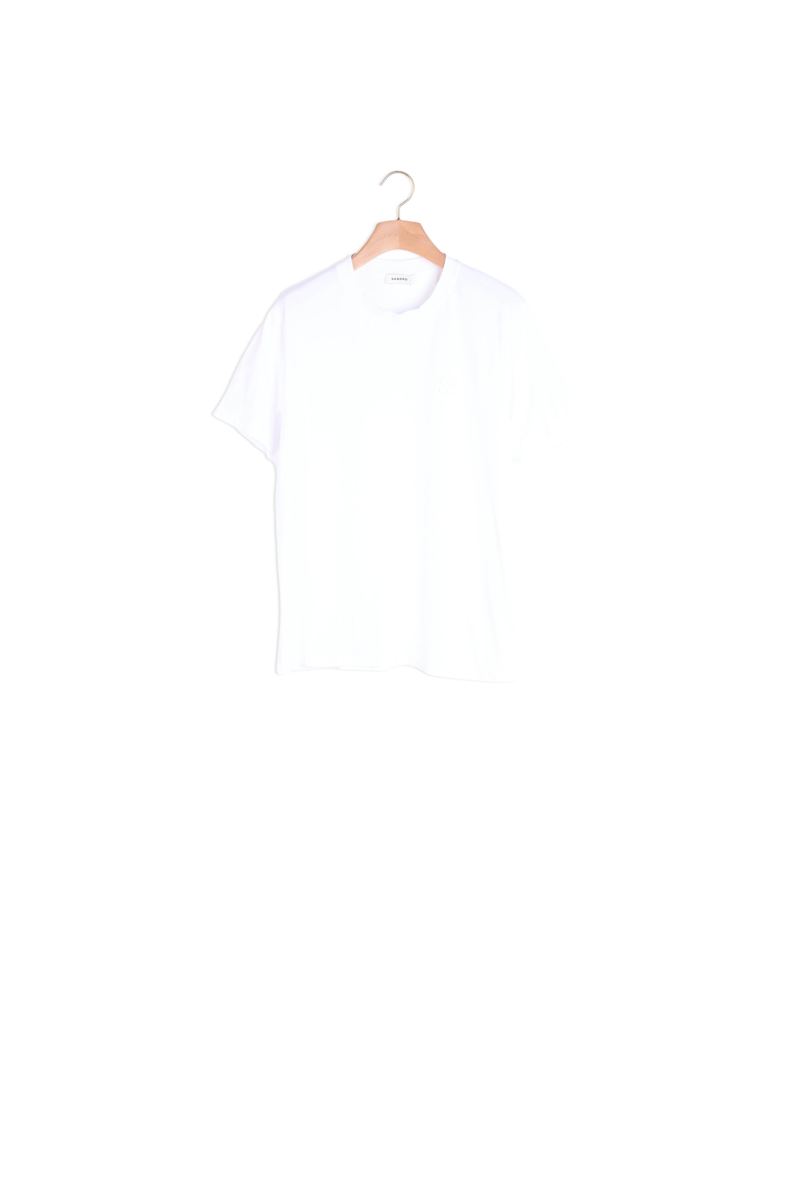 TEE SHIRT blanc Sandro seconde main