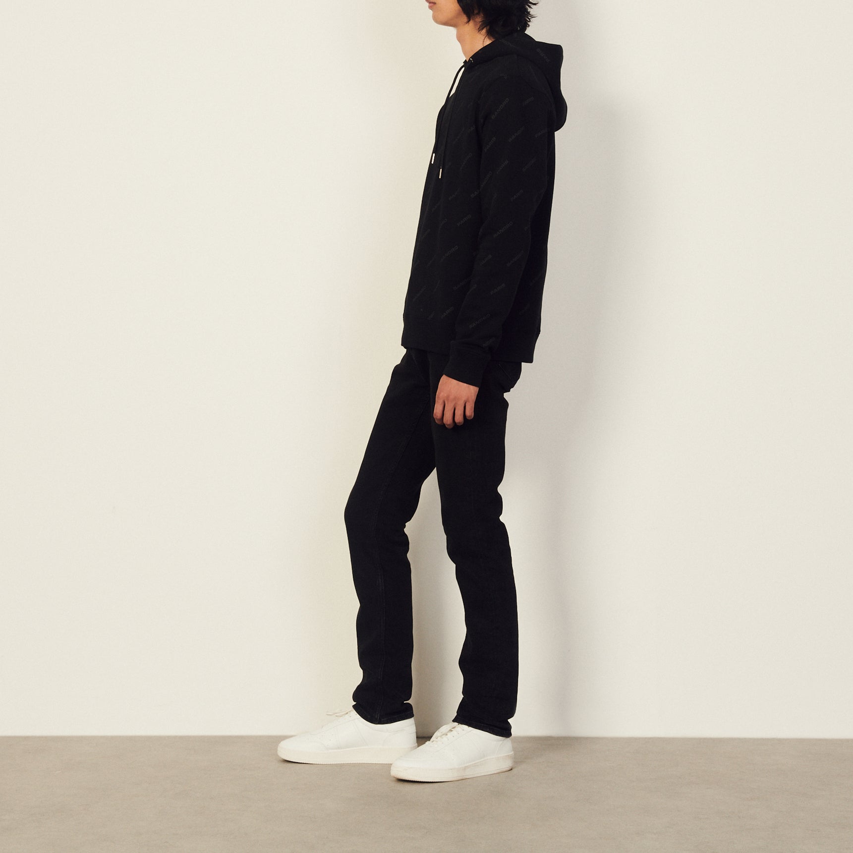 Hoodie en coton avec impression Sandro Sandro seconde main