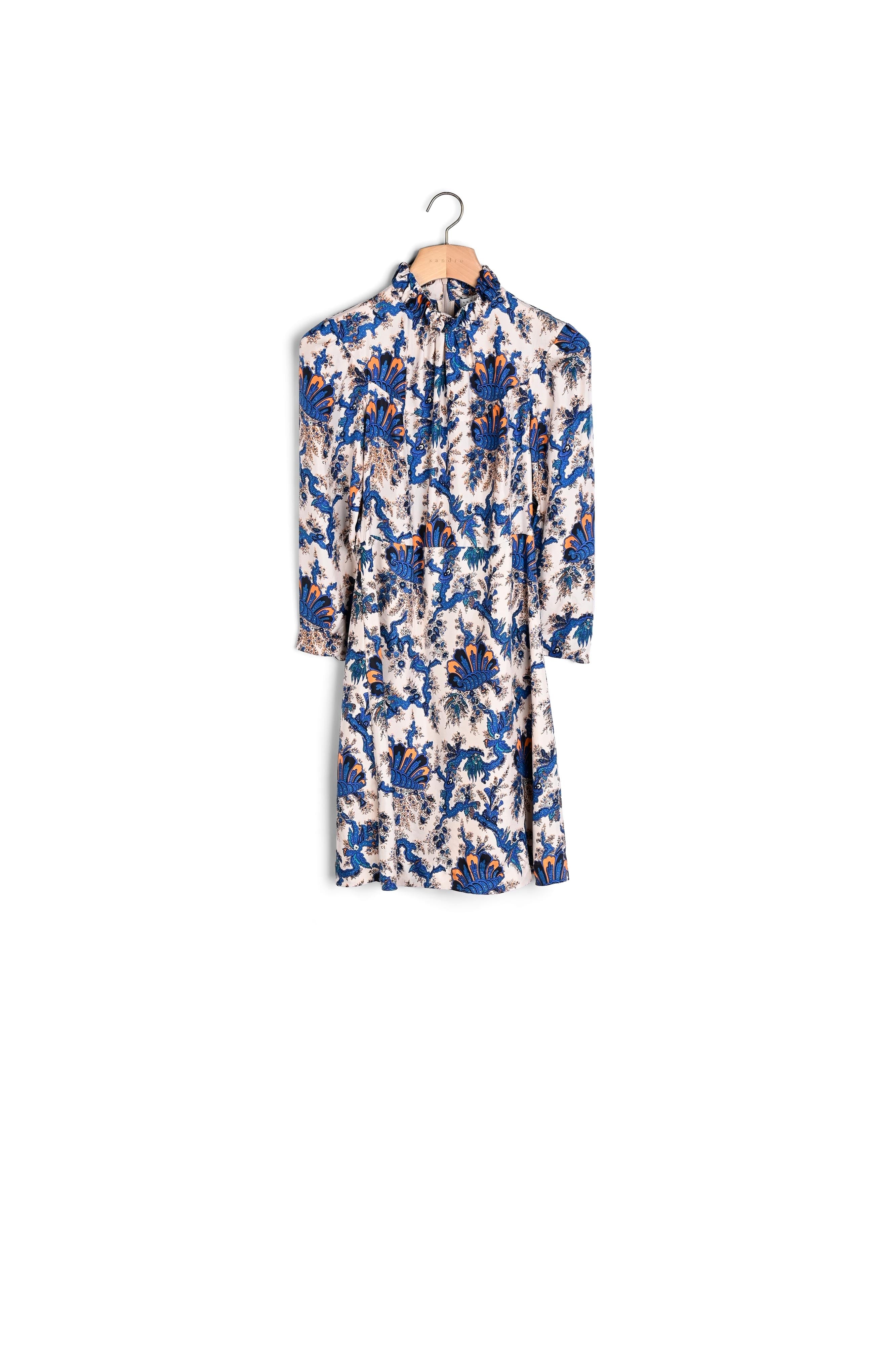 Robe imprimée à manches longues Sandro seconde main