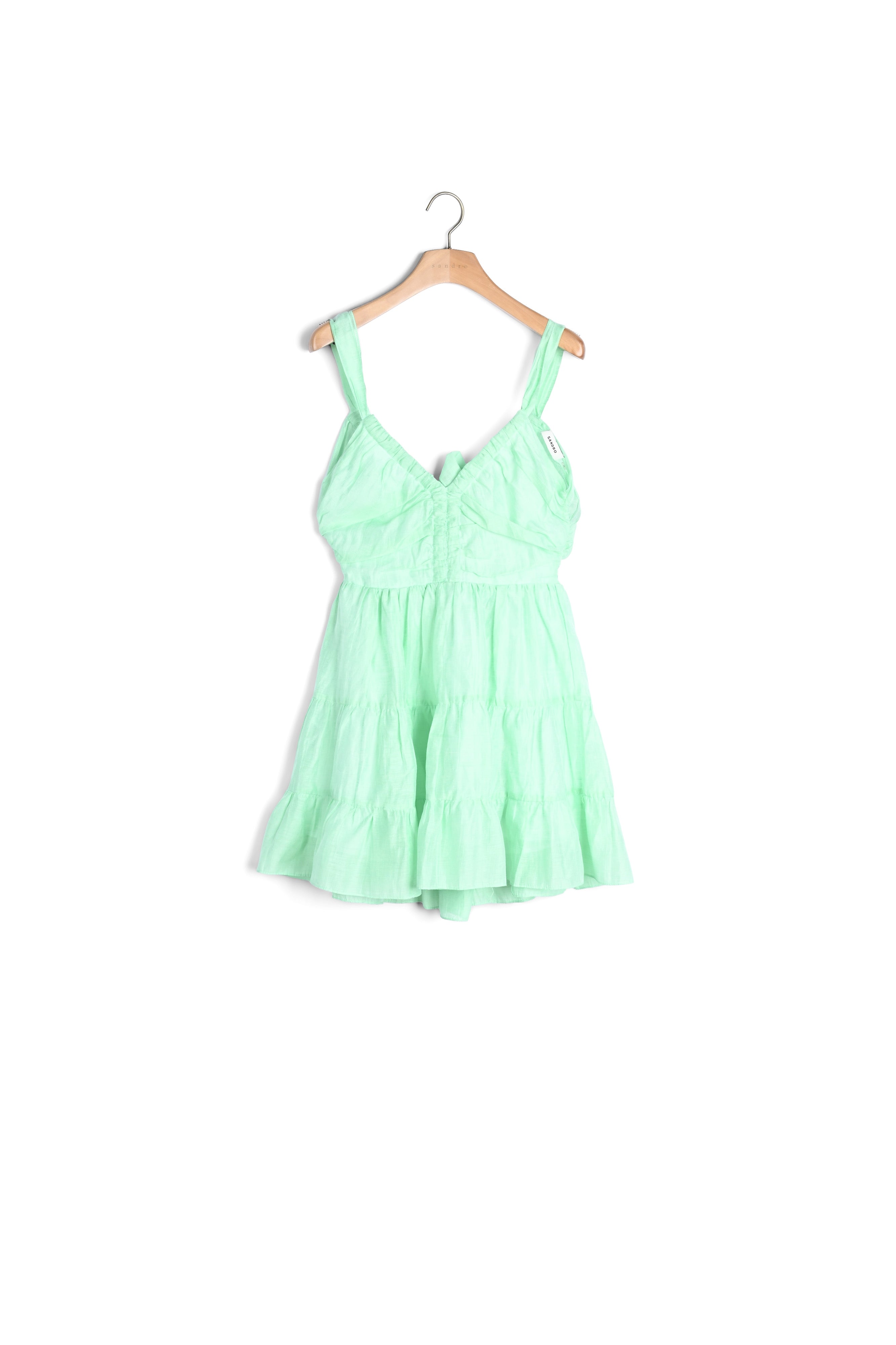 Robe courte volantée Sandro seconde main