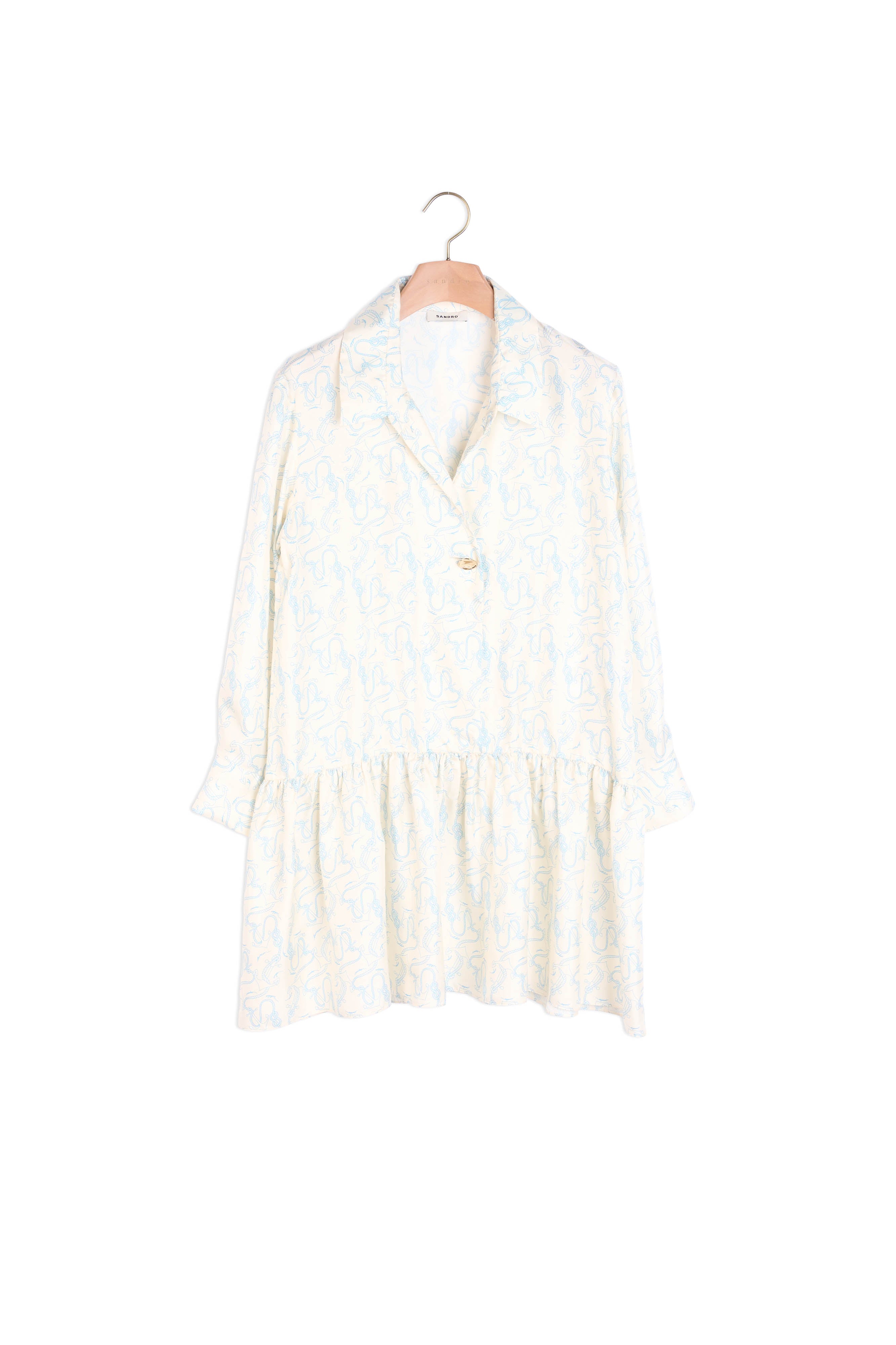 Robe en soie imprimée Sandro seconde main