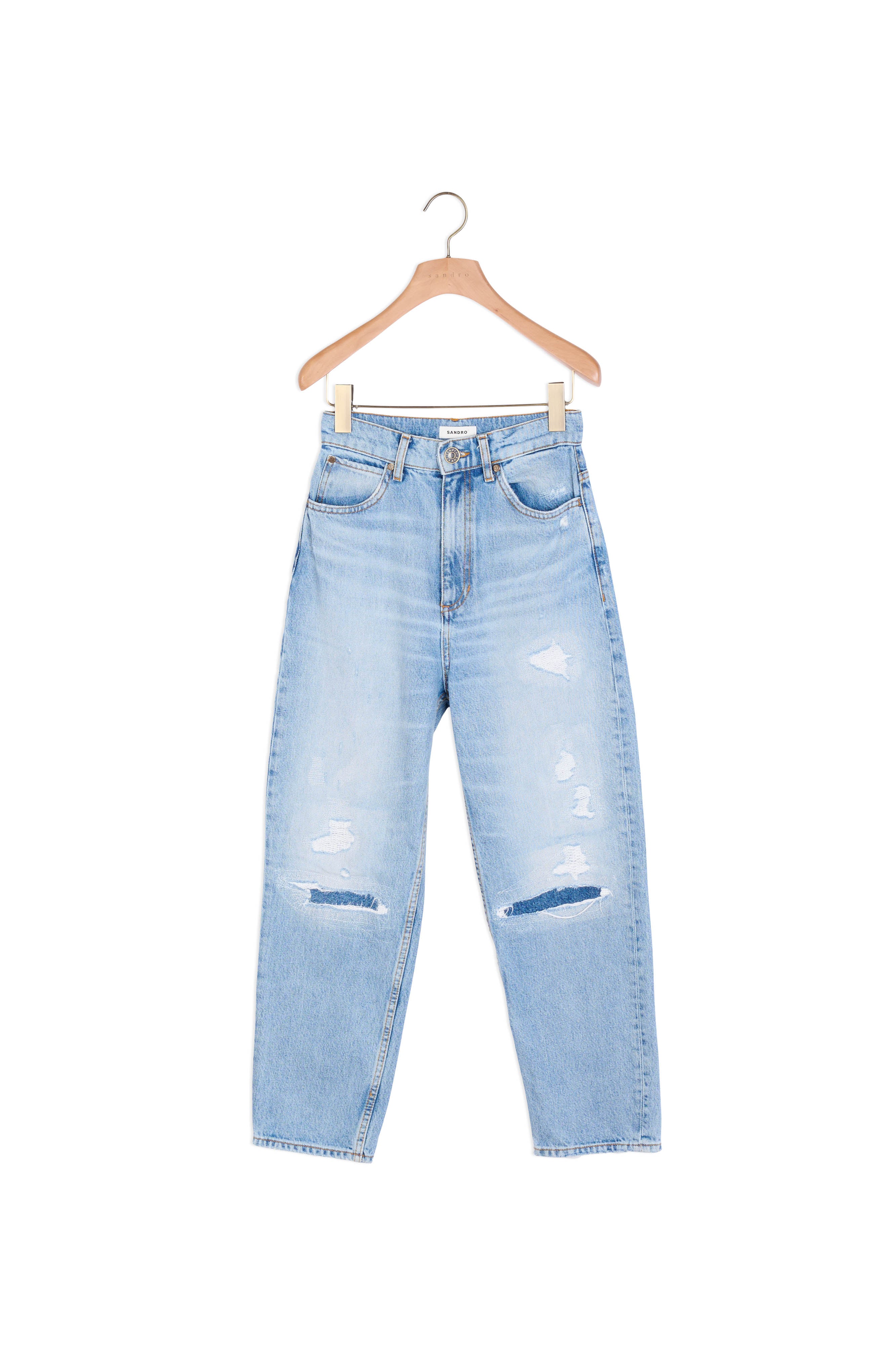 Jean coupe boyfriend Sandro seconde main