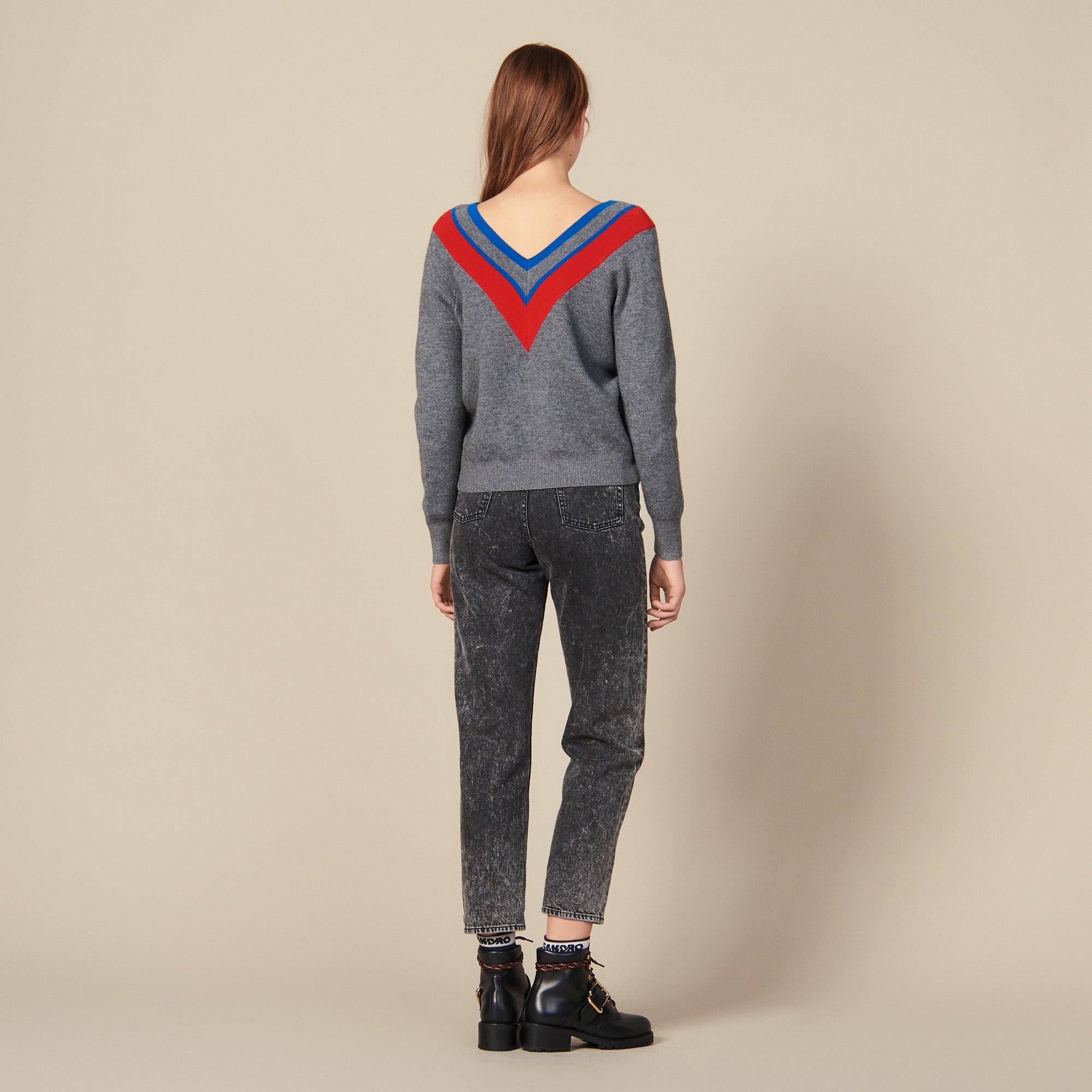 Pull décolleté avec galon Sandro seconde main