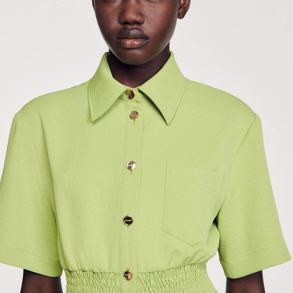 Robe courte boutonnée Sandro seconde main