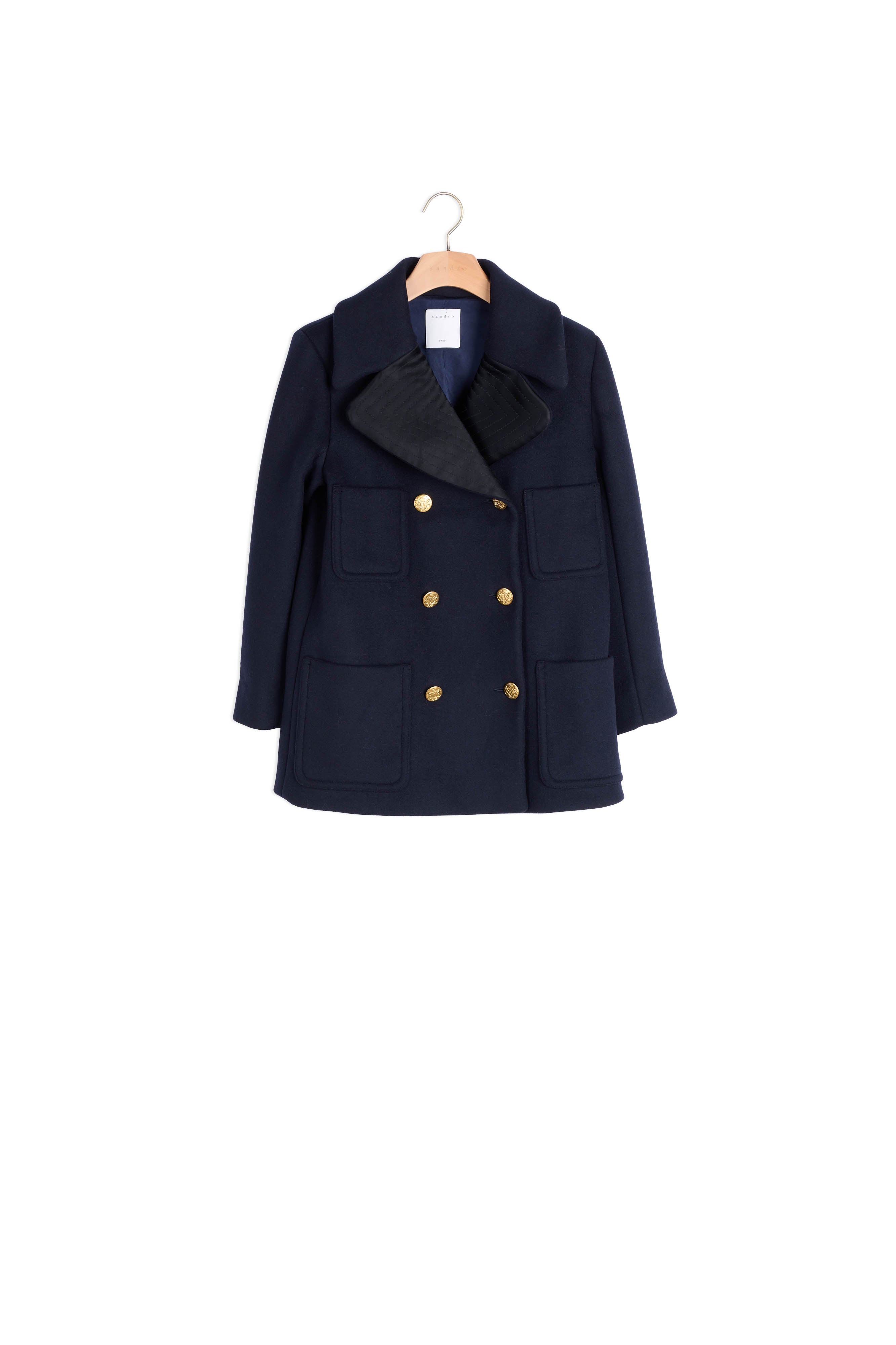 Outerwear Bleu marine Sandro seconde main