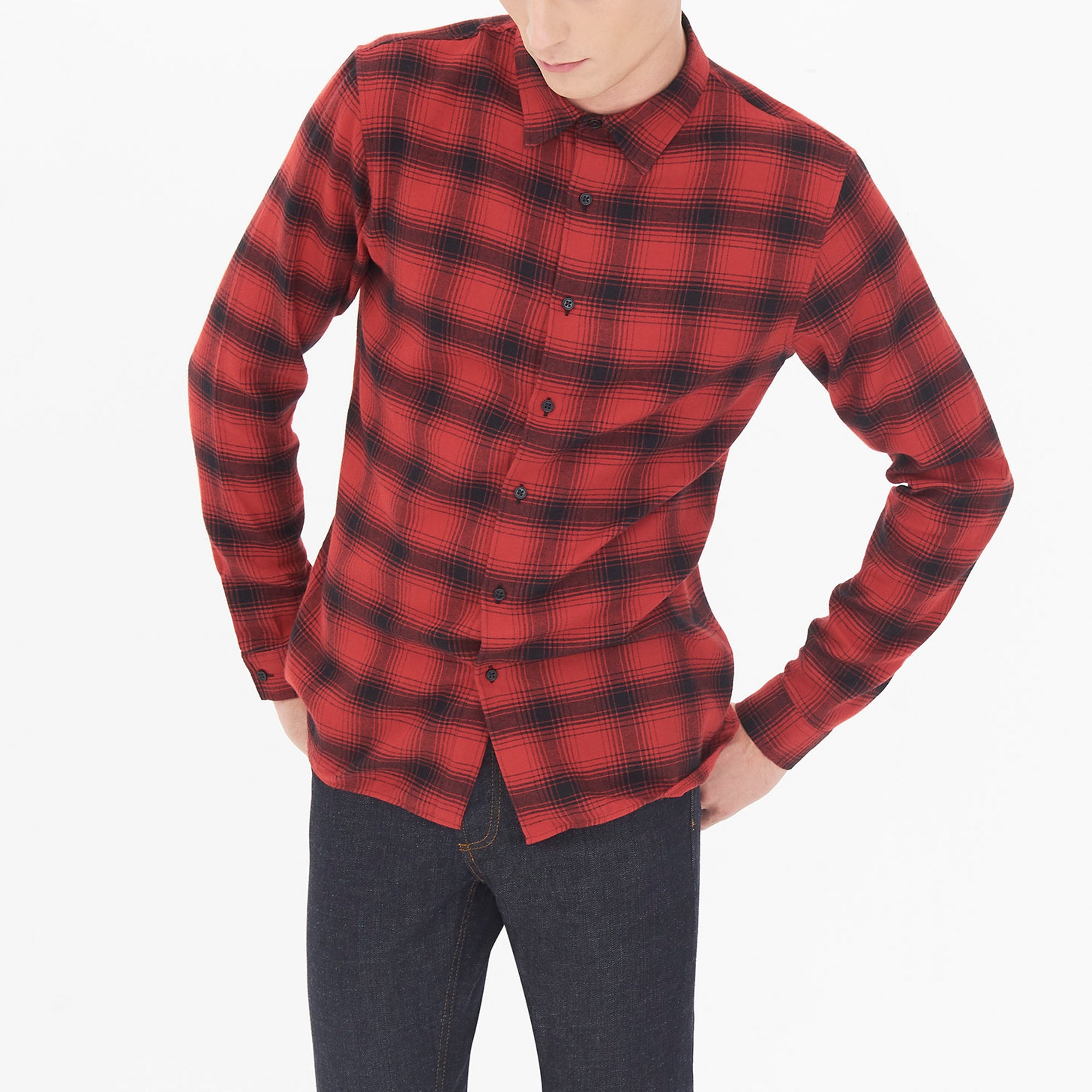 Chemise NOIR/ROUGE Sandro seconde main