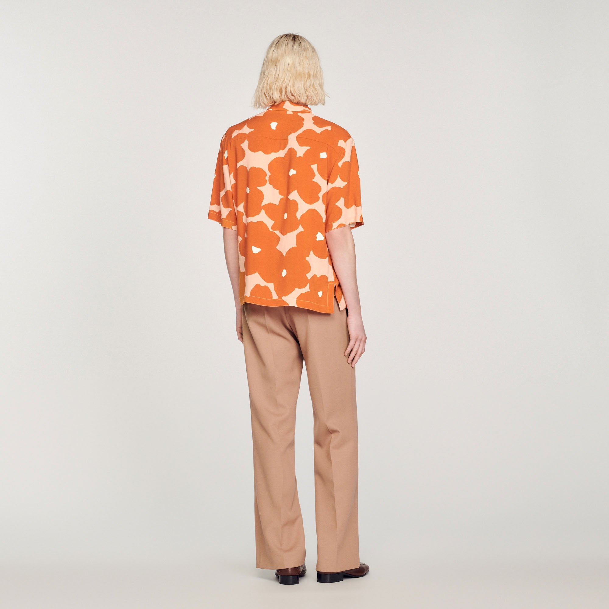 Chemise Orange Sandro seconde main