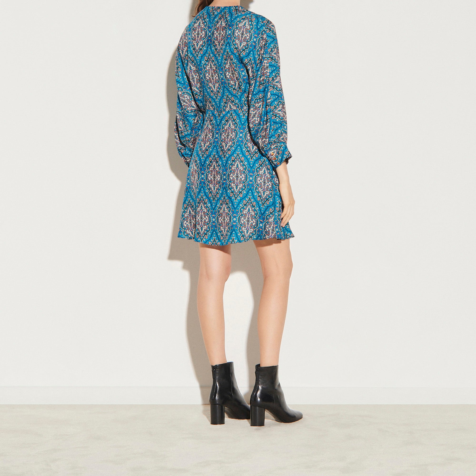 Robe courte imprimée avec laçage Sandro seconde main