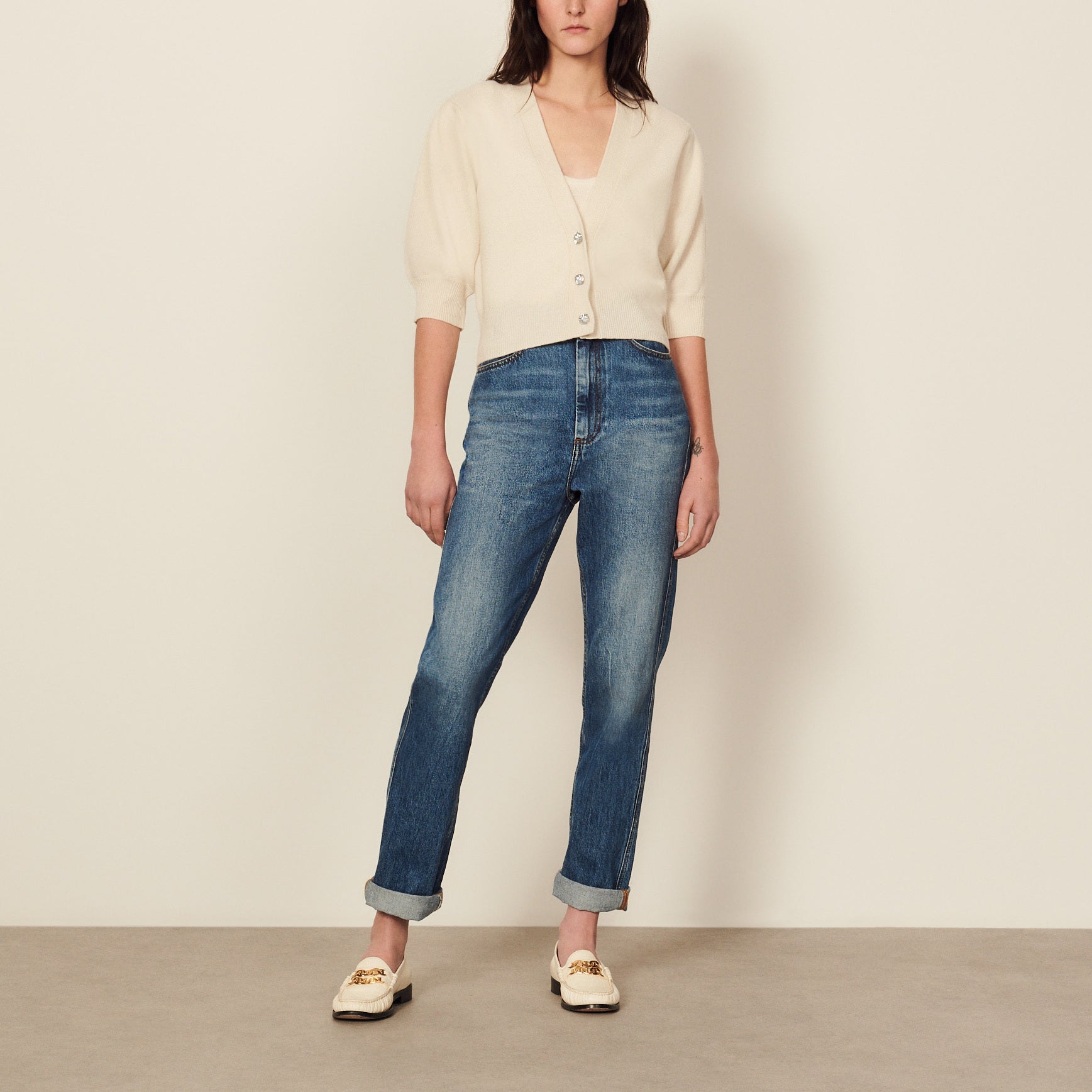 Cardigan en laine Sandro seconde main