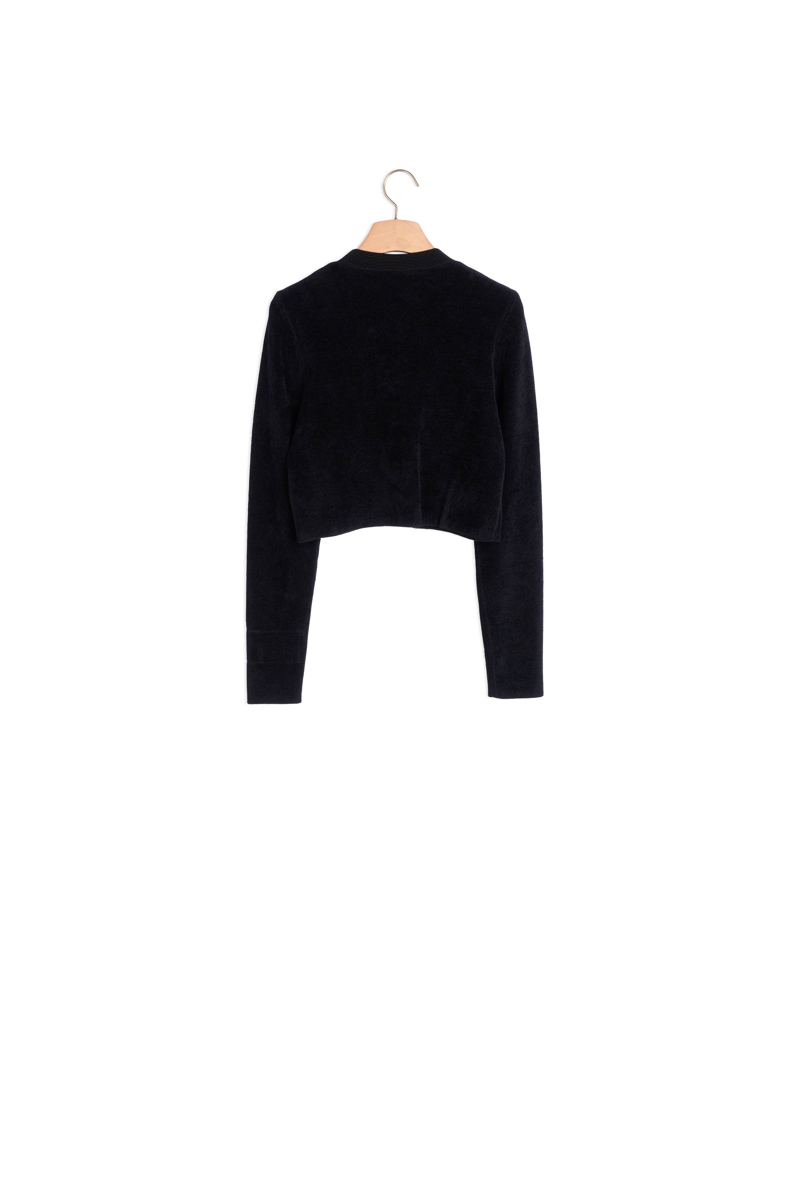 Cardigan court effet velours Sandro seconde main