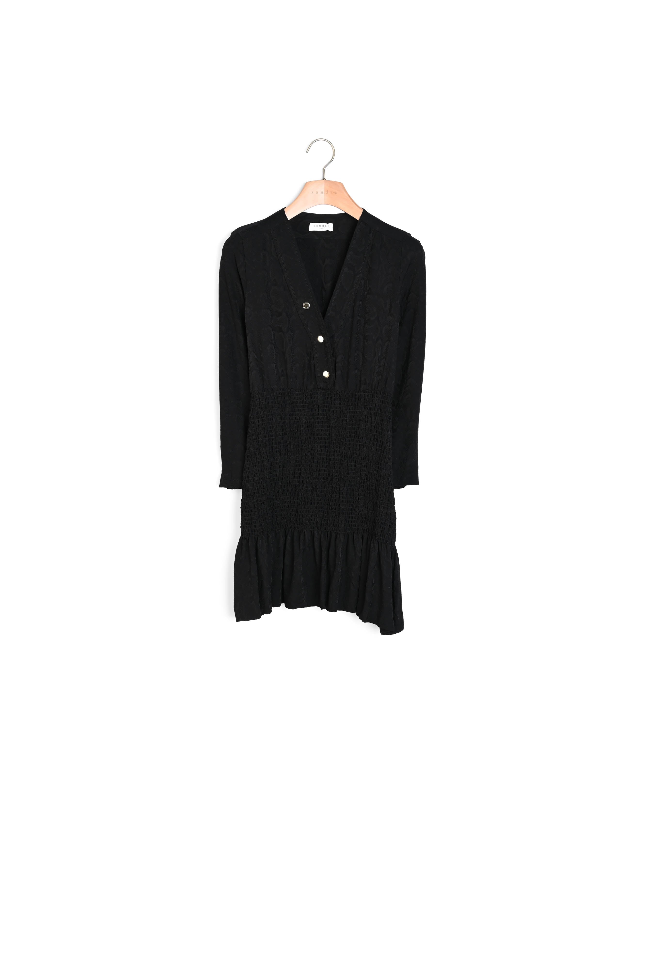 Robe courte avec smock Sandro seconde main