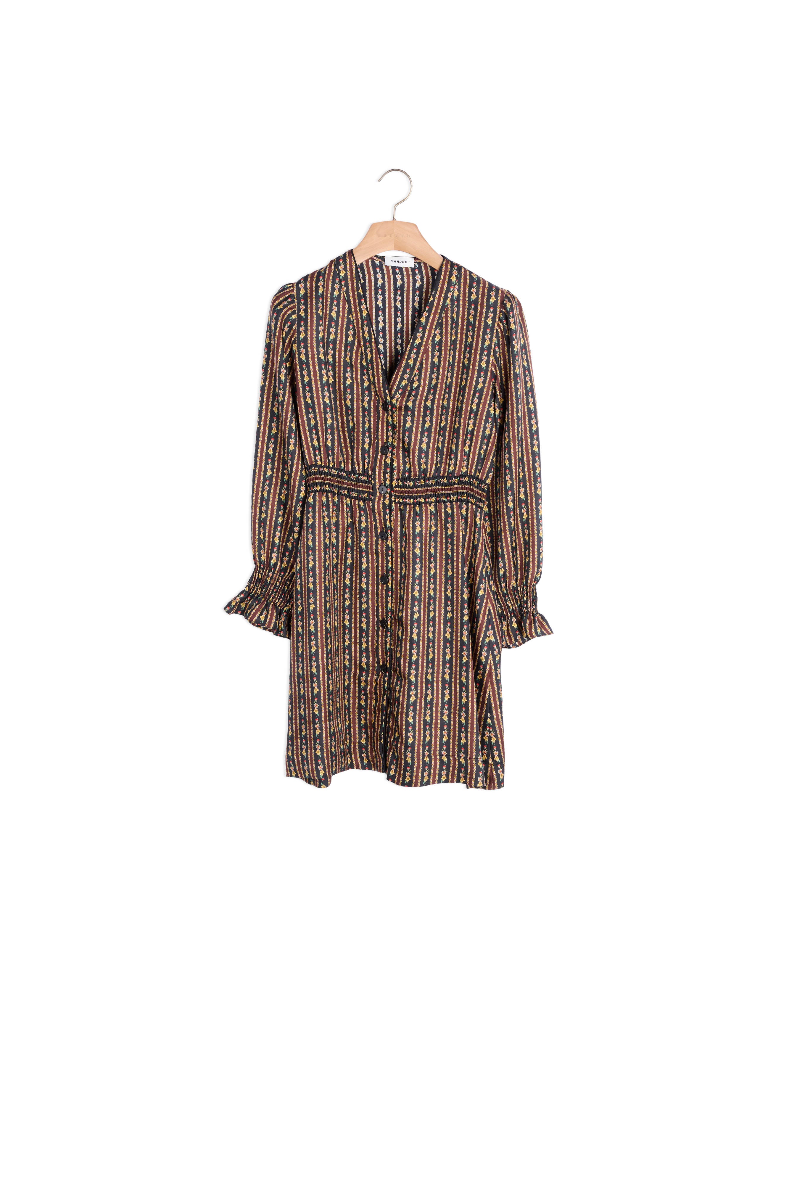 Robe courte imprimée Sandro seconde main