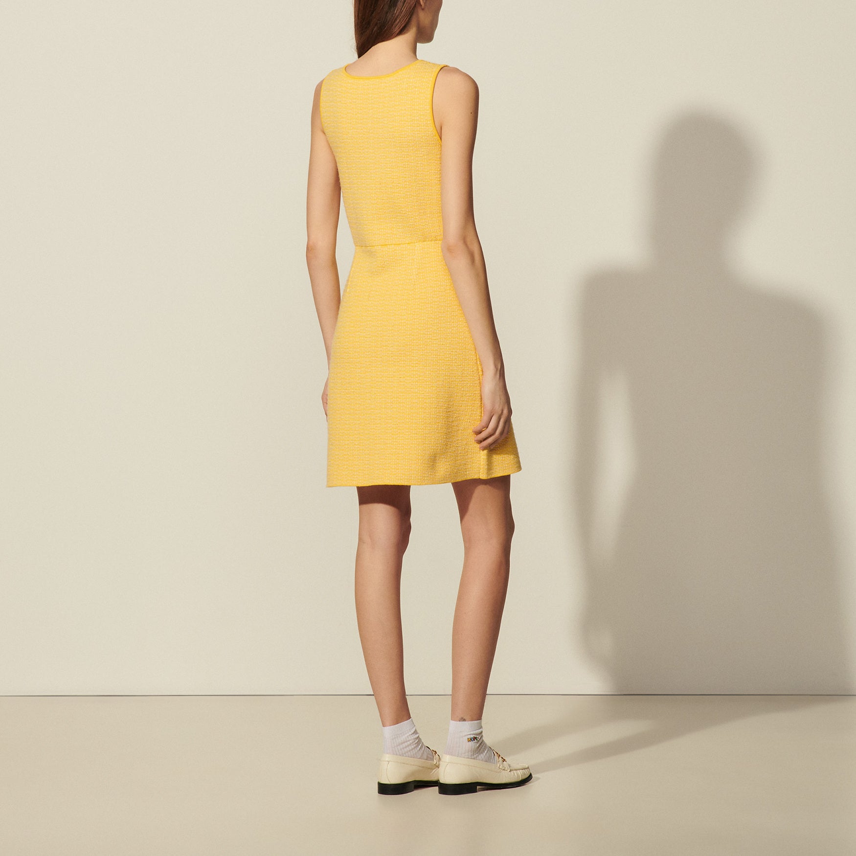 Robe courte en tweed Sandro seconde main