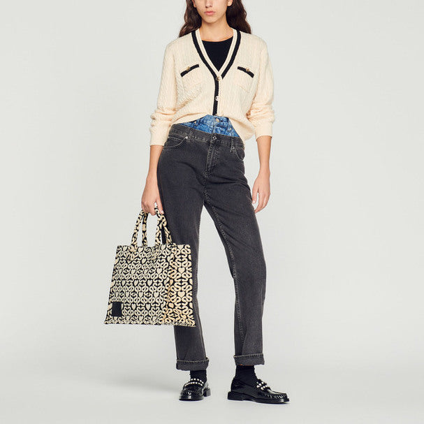 Cardigan en Maille torsadée Sandro seconde main