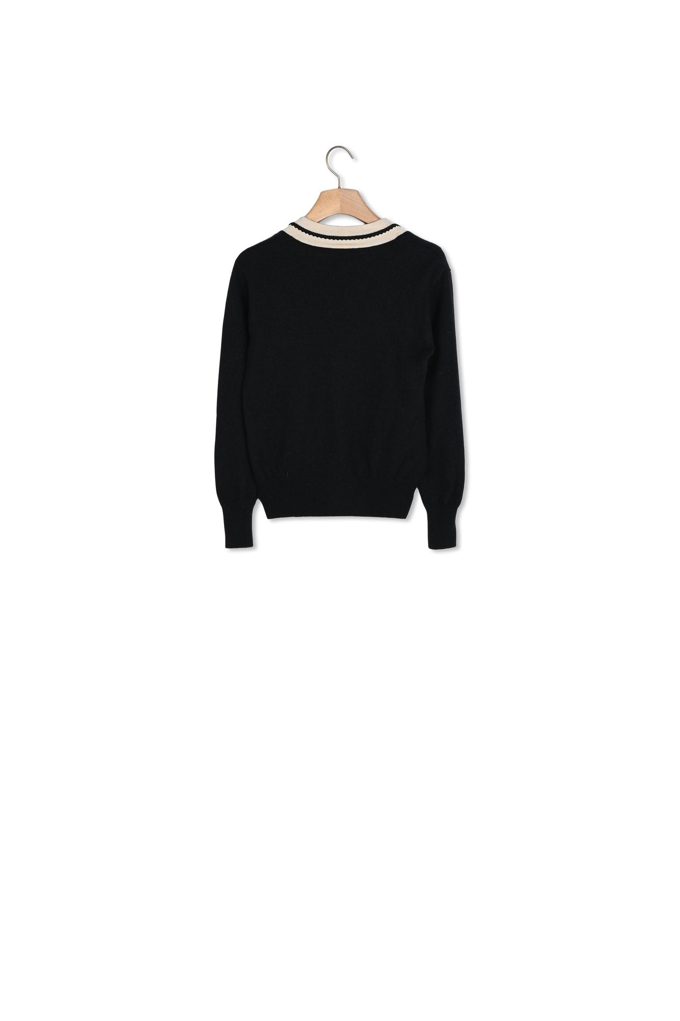 Pull au col V contrasté Sandro seconde main