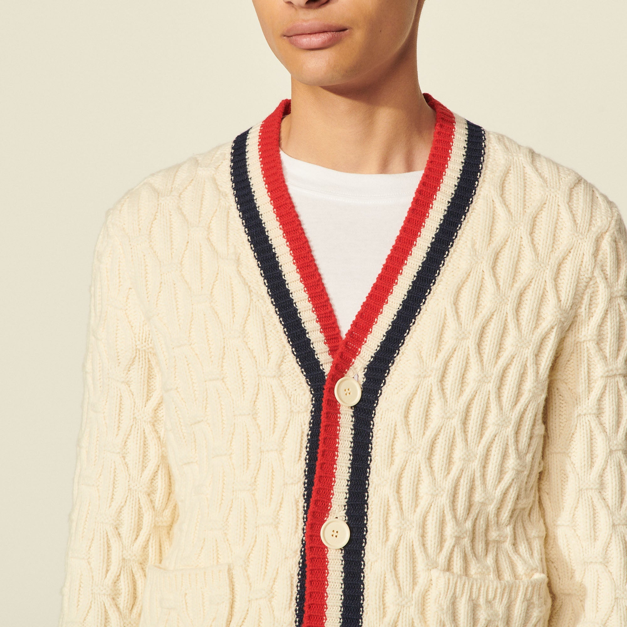 Cardigan en laine Sandro seconde main