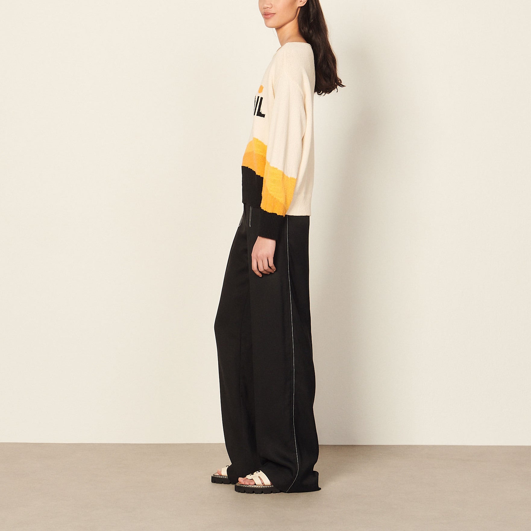 Pull graphique Sandro seconde main