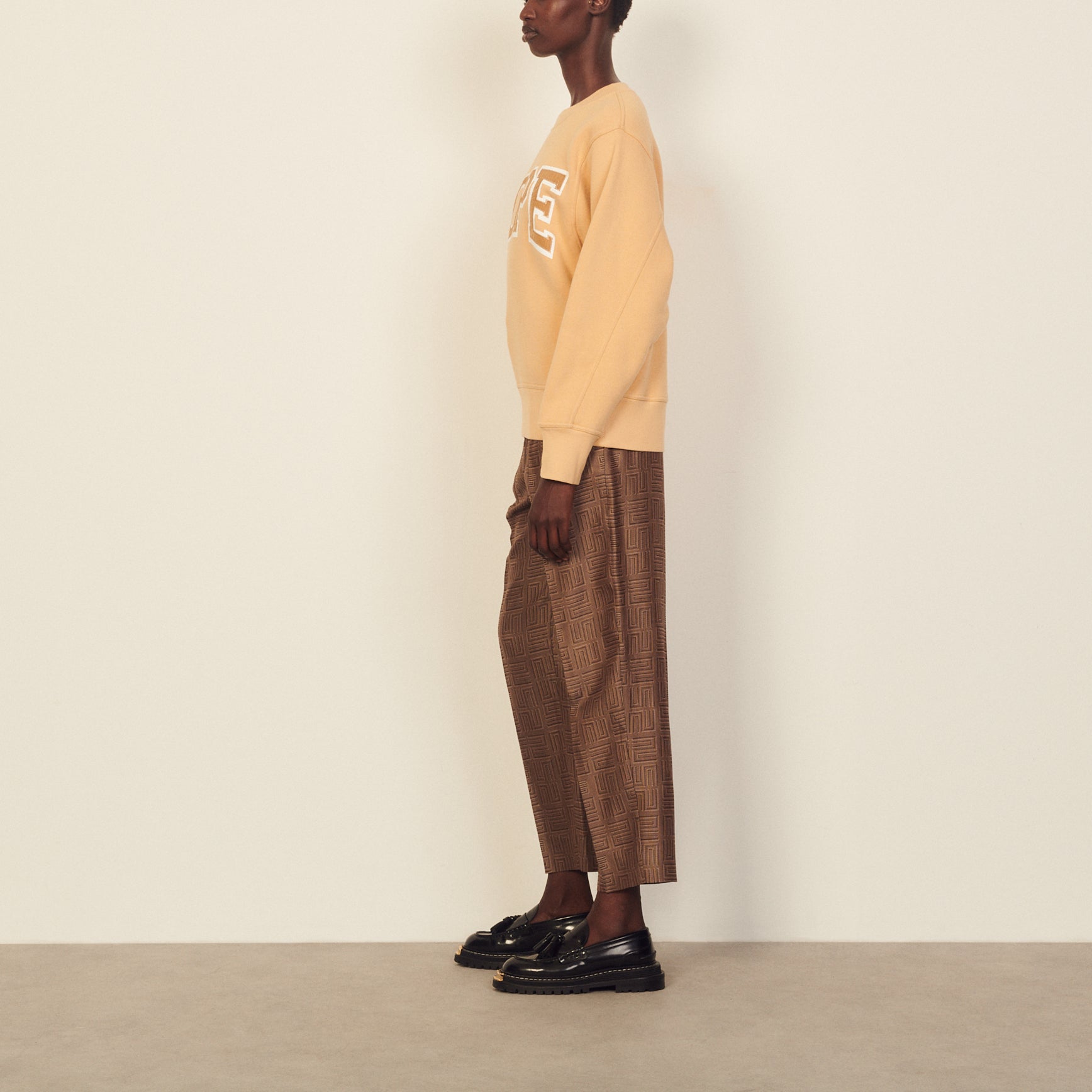 Sweat à message en coton biologique Sandro seconde main