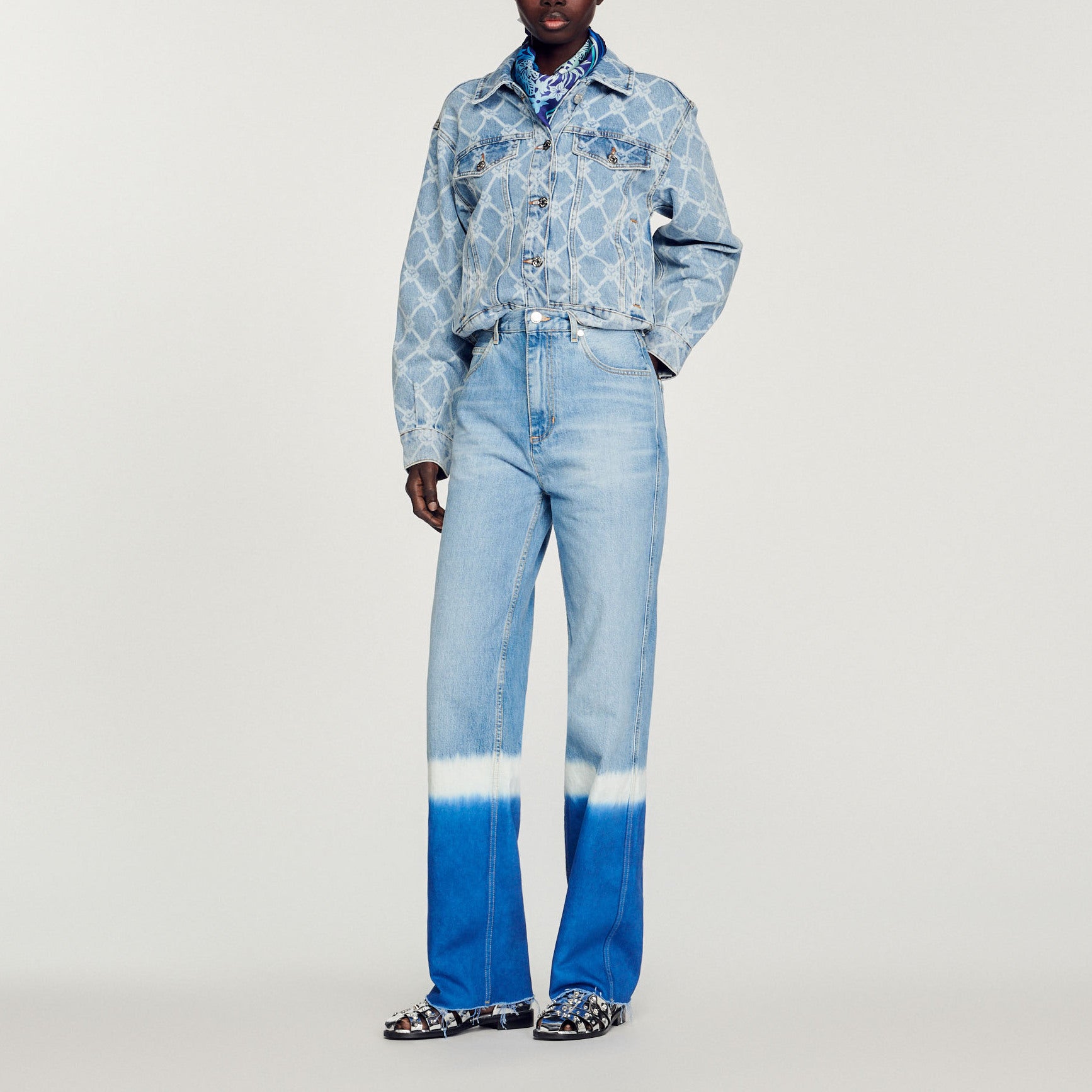 Blouson en Jean Sandro seconde main