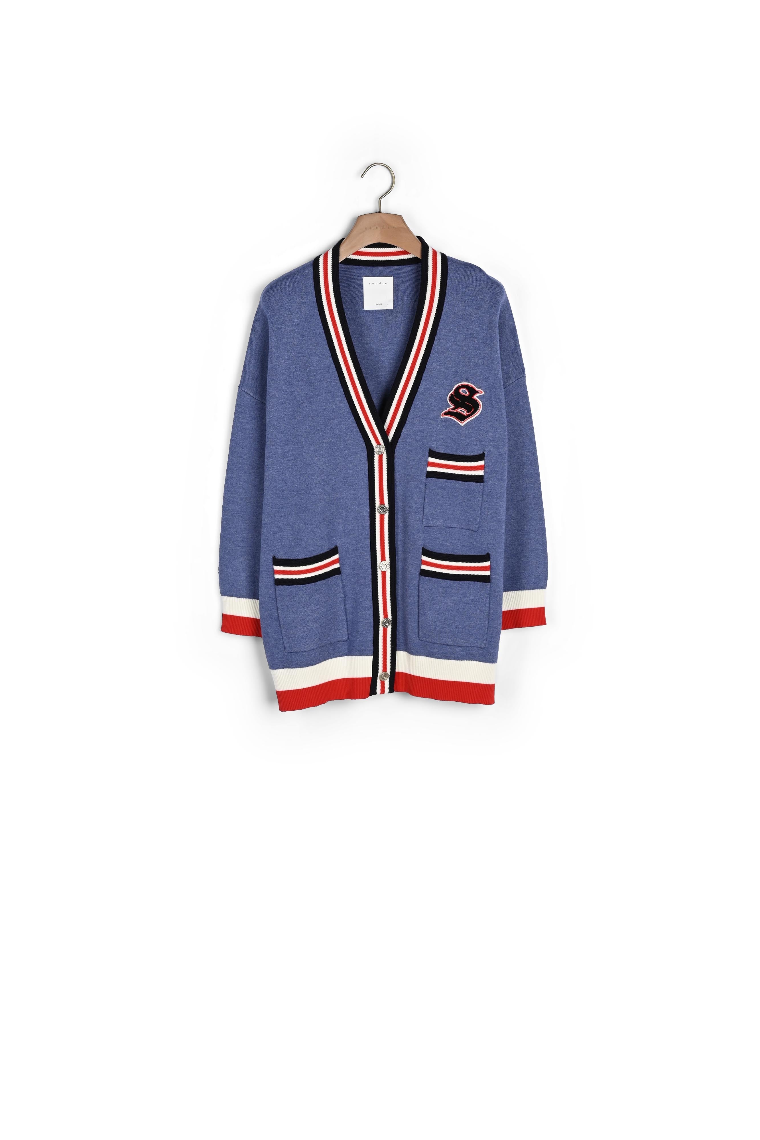 Cardigan à finitions crochet Sandro seconde main