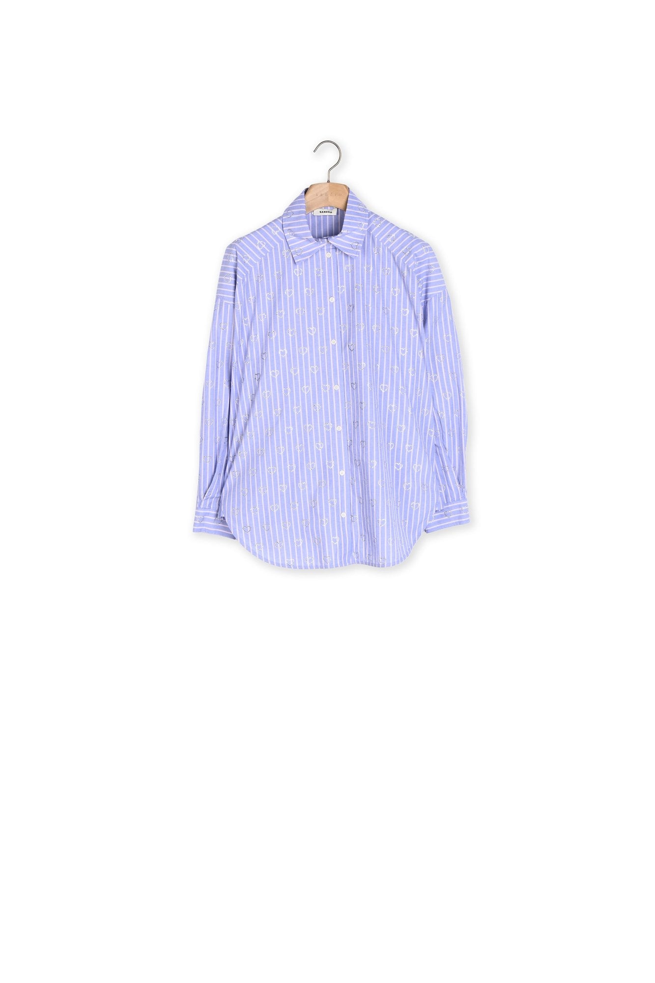 Chemise ornée de cœurs en strass Sandro seconde main