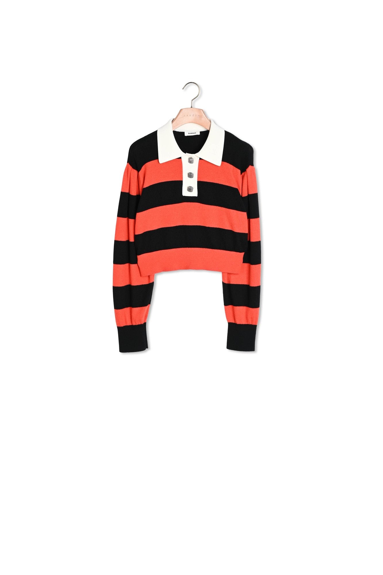 Pull court bicolore Sandro seconde main