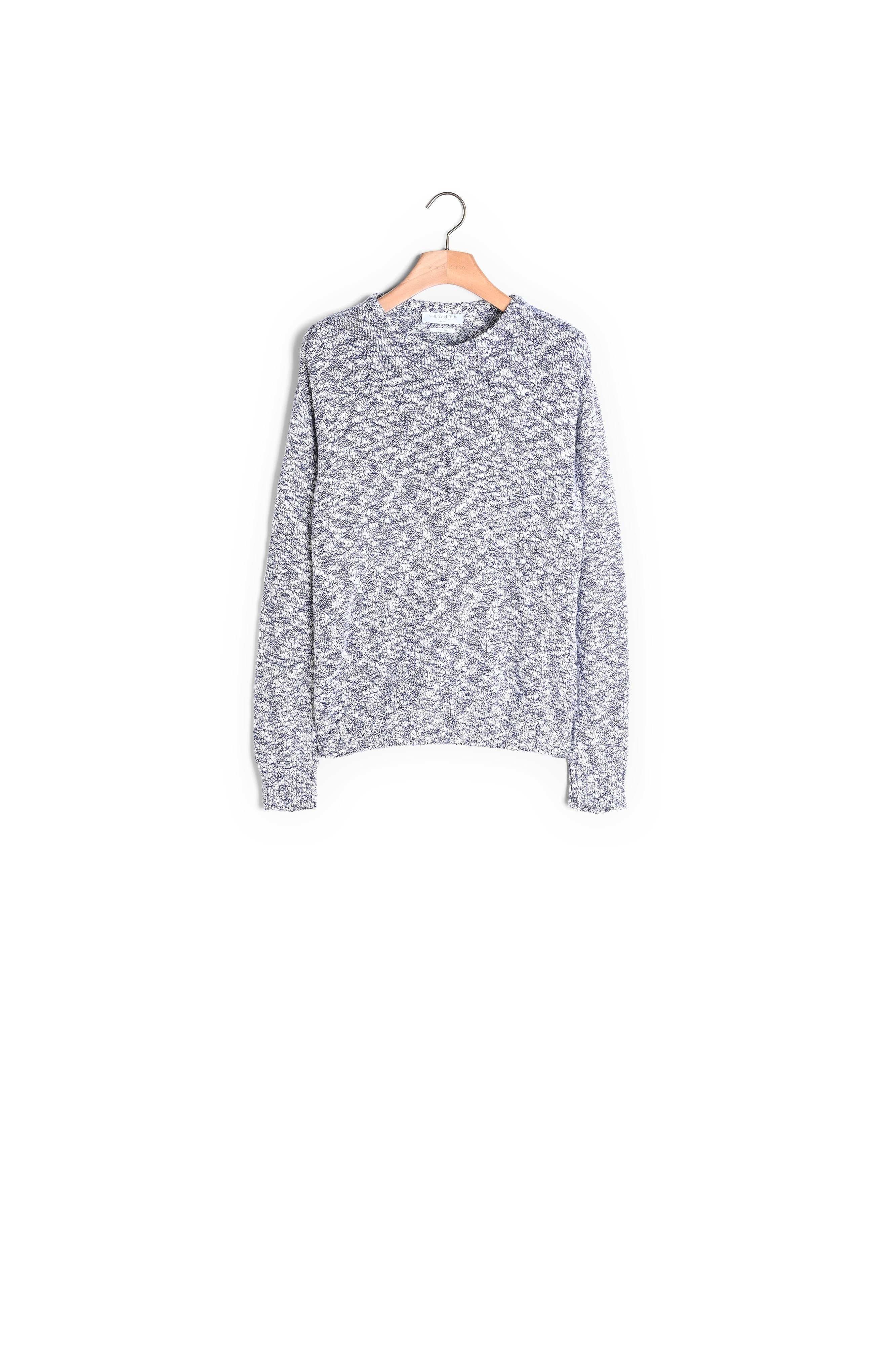 Pull MARINE/BLANC Sandro seconde main