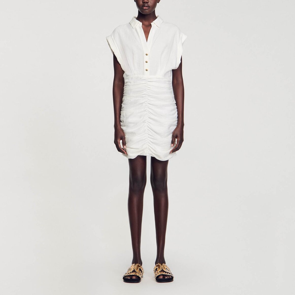 Robe courte drapée Sandro seconde main