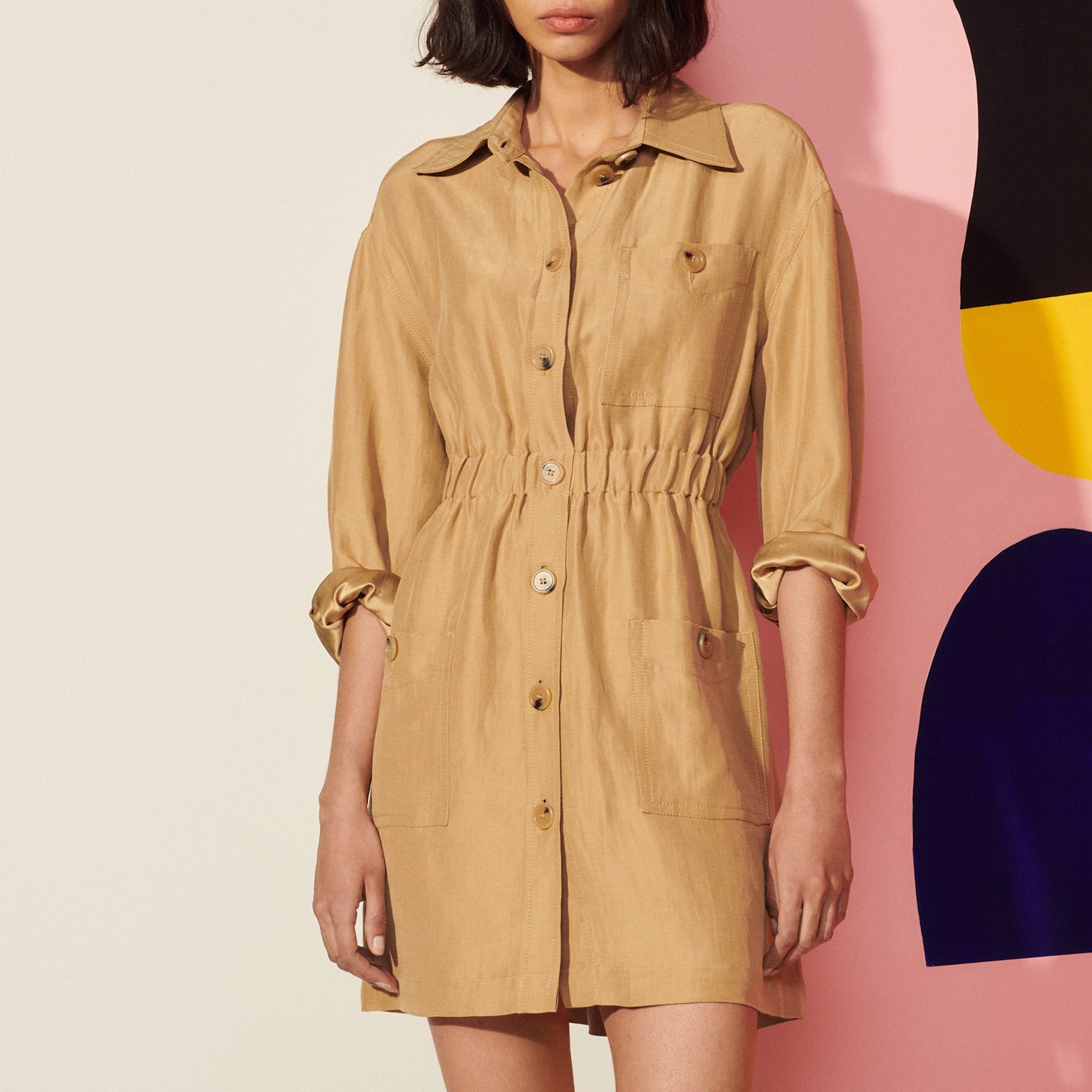 Robe façon Chemise Sandro seconde main