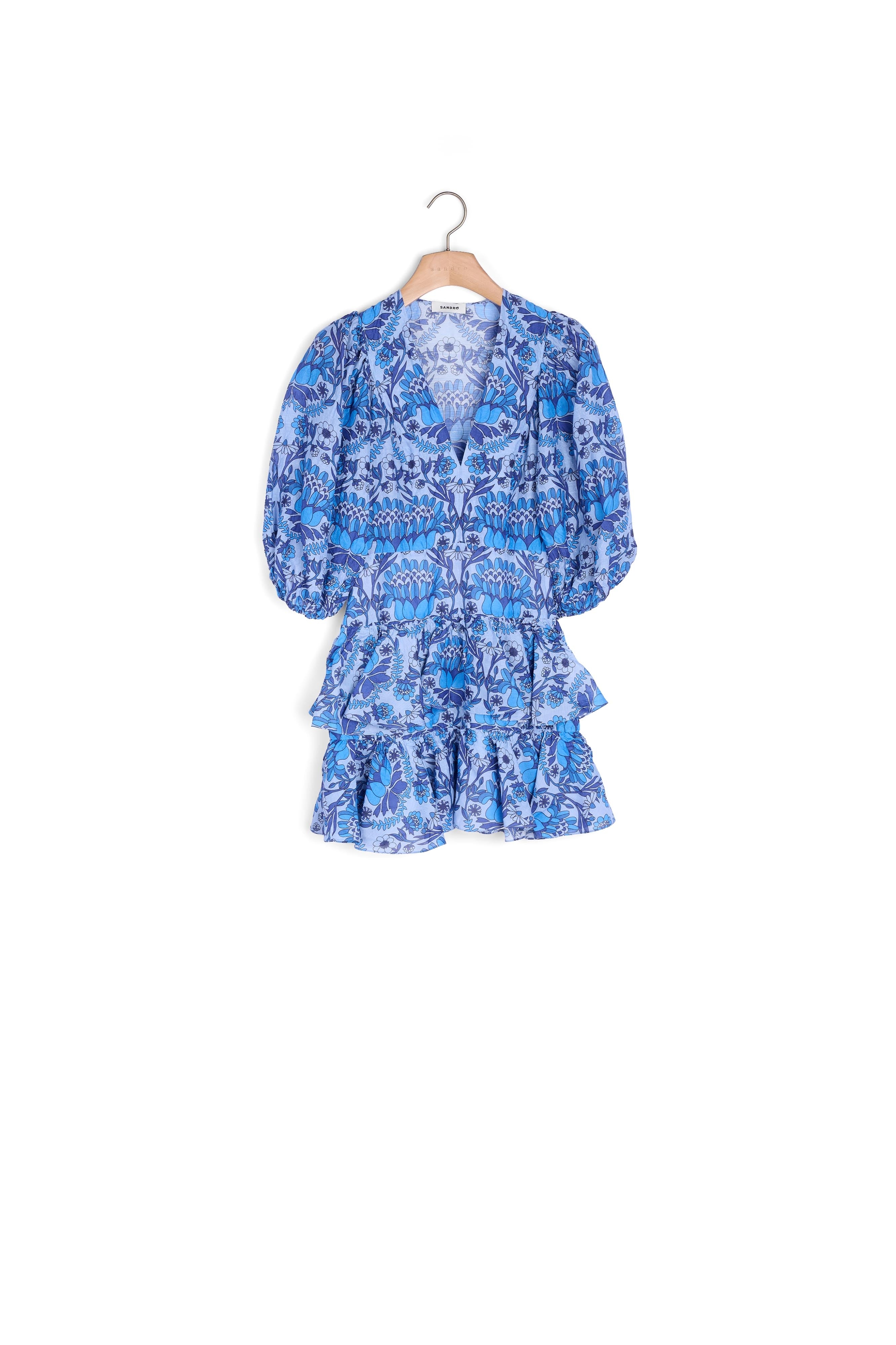 Robe courte imprimé foulard Sandro seconde main