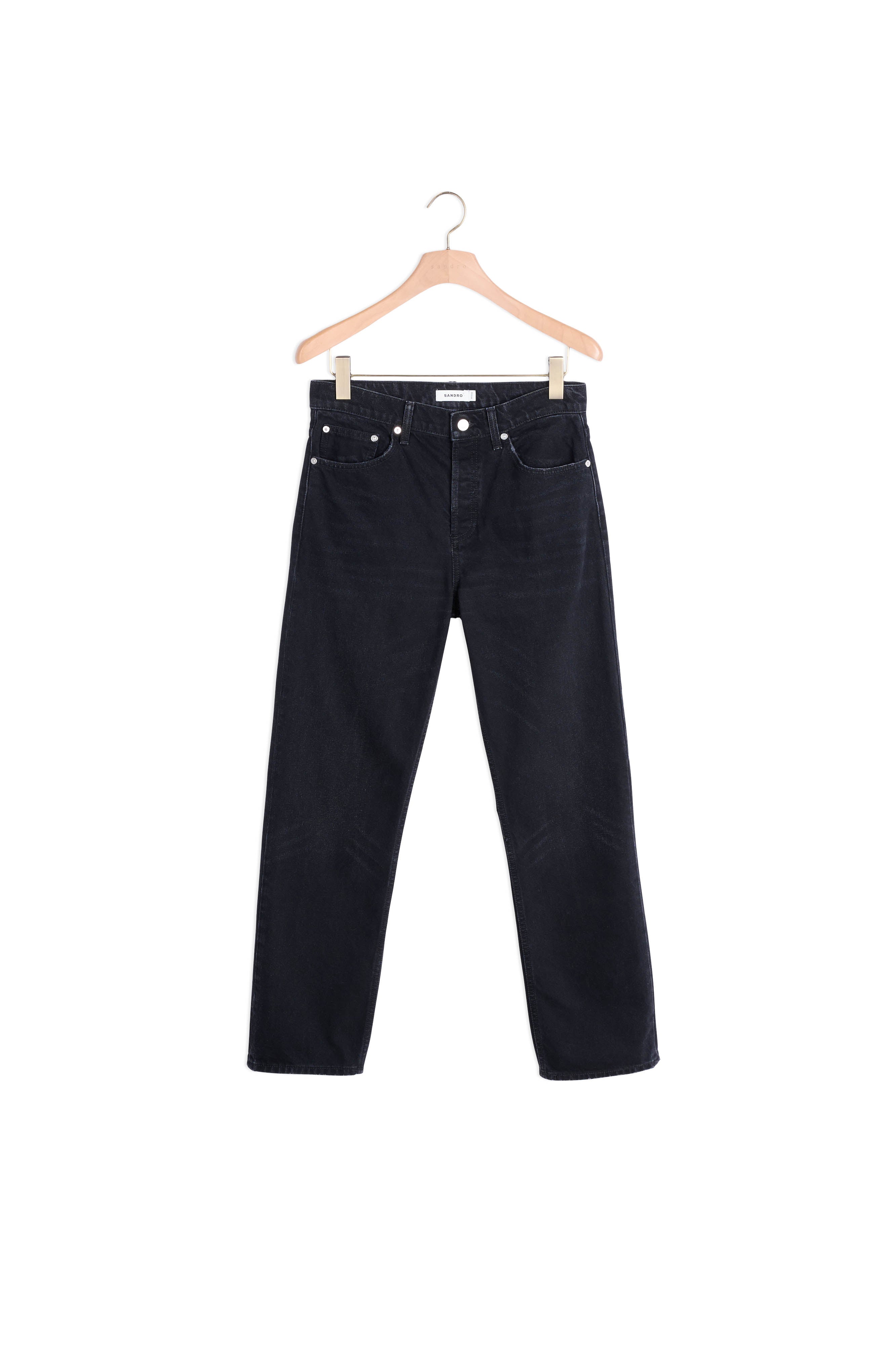 Jean droit en coton organique Sandro seconde main