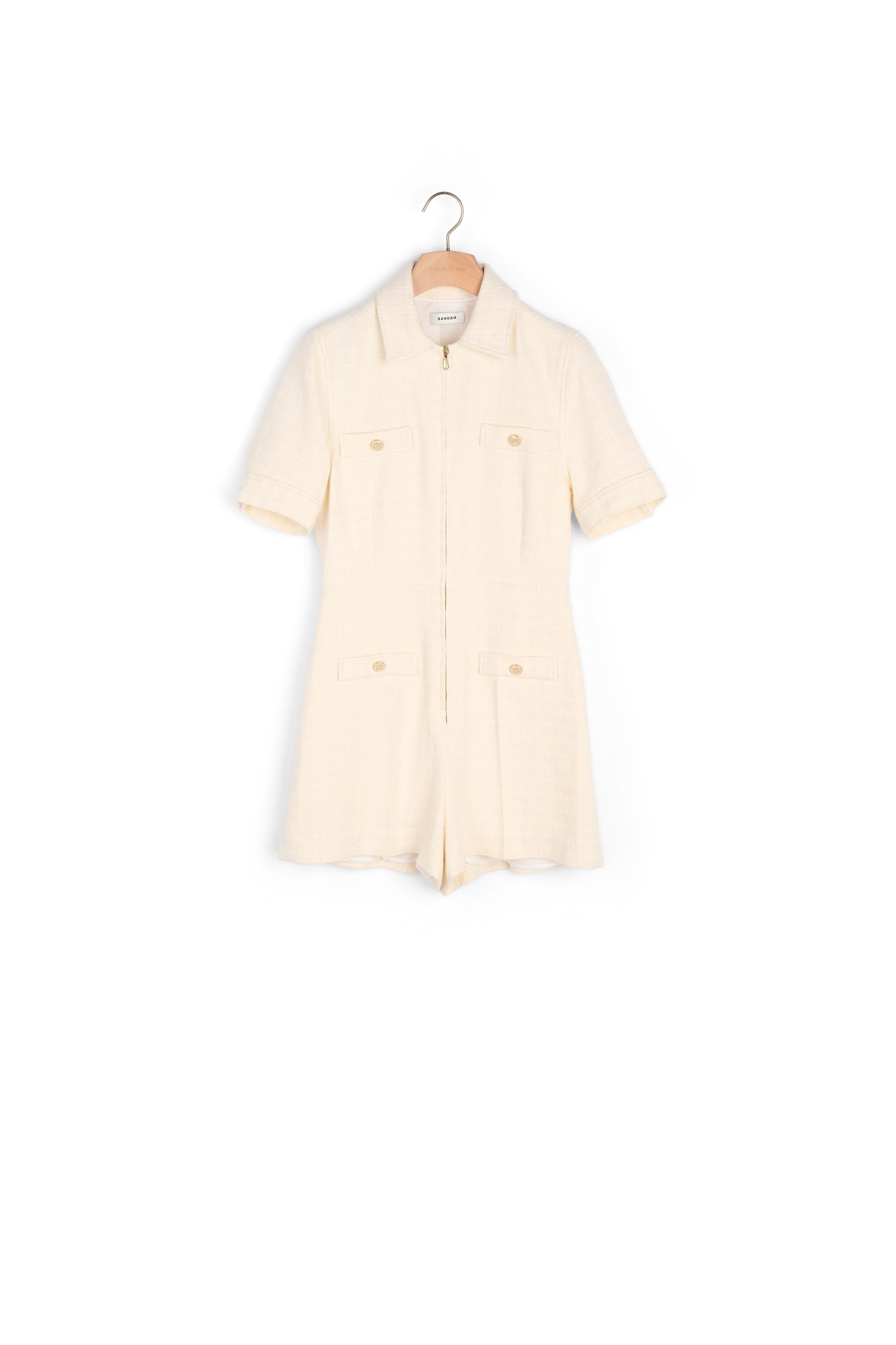 CombiShort en tweed zippée Sandro seconde main