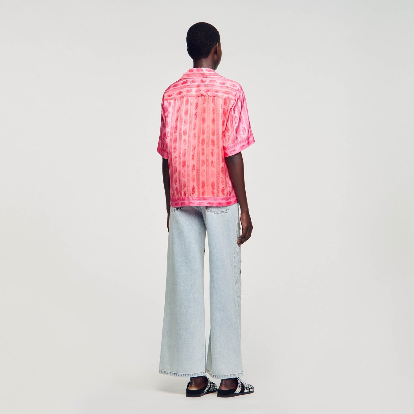 Chemise imprimé paisley Sandro seconde main