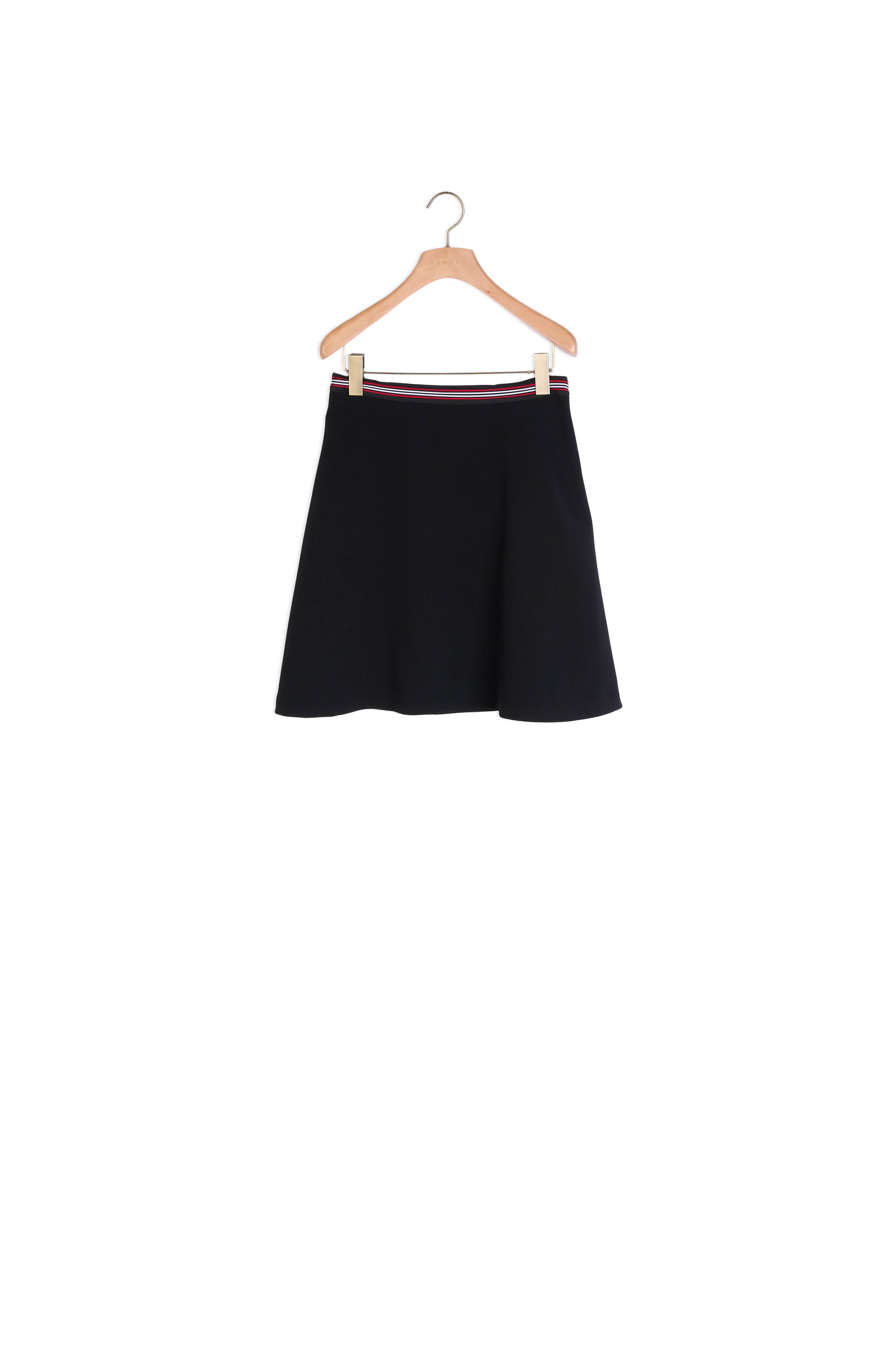 Jupe patineuse avec taille colorée Sandro seconde main