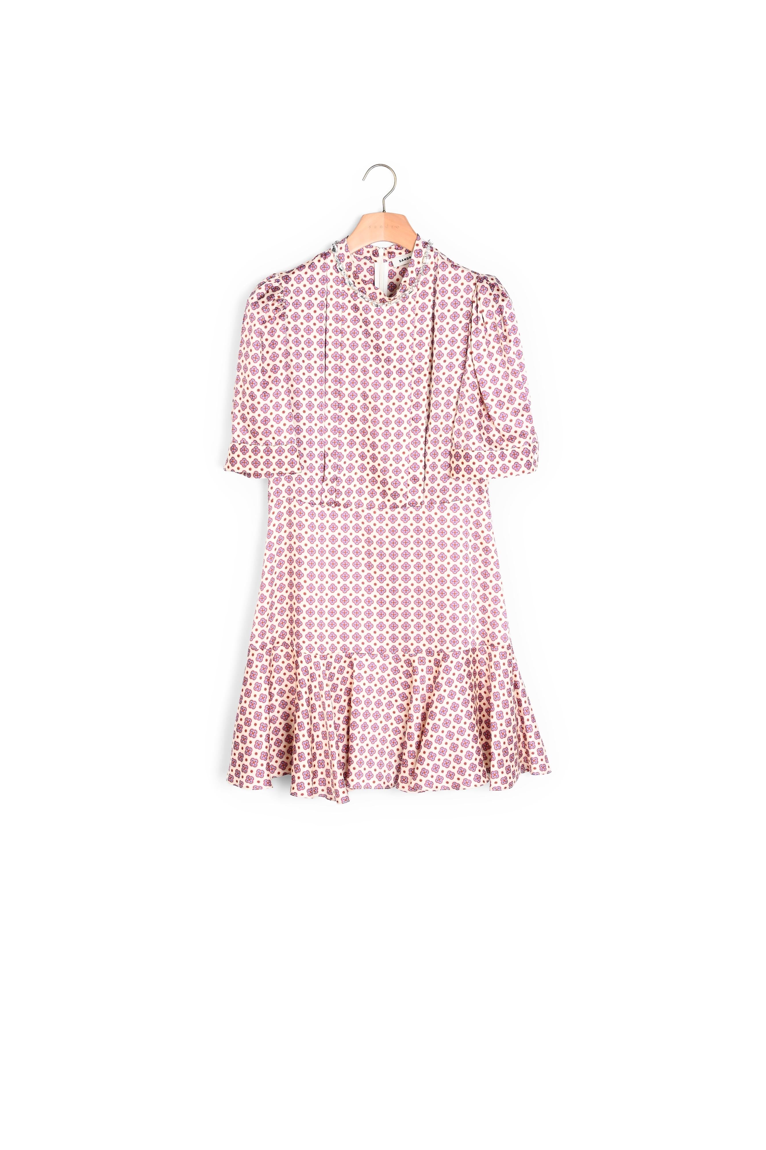 Robe courte imprimée Sandro seconde main