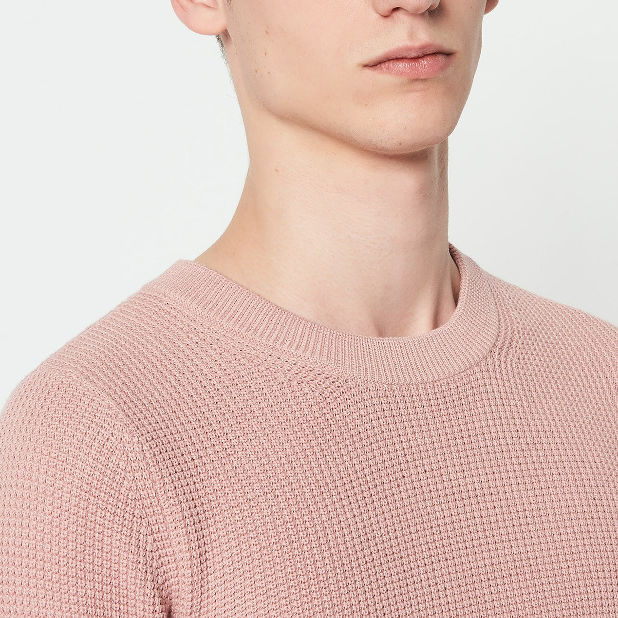 Pull à col rond en maille point de riz Sandro seconde main