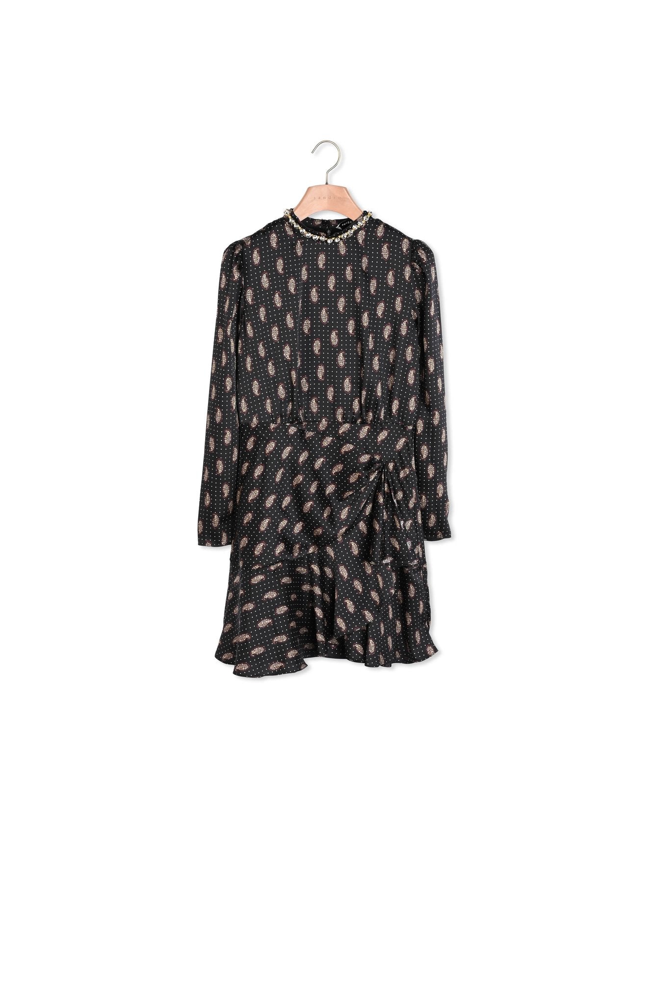 Robe courte imprimée Sandro seconde main