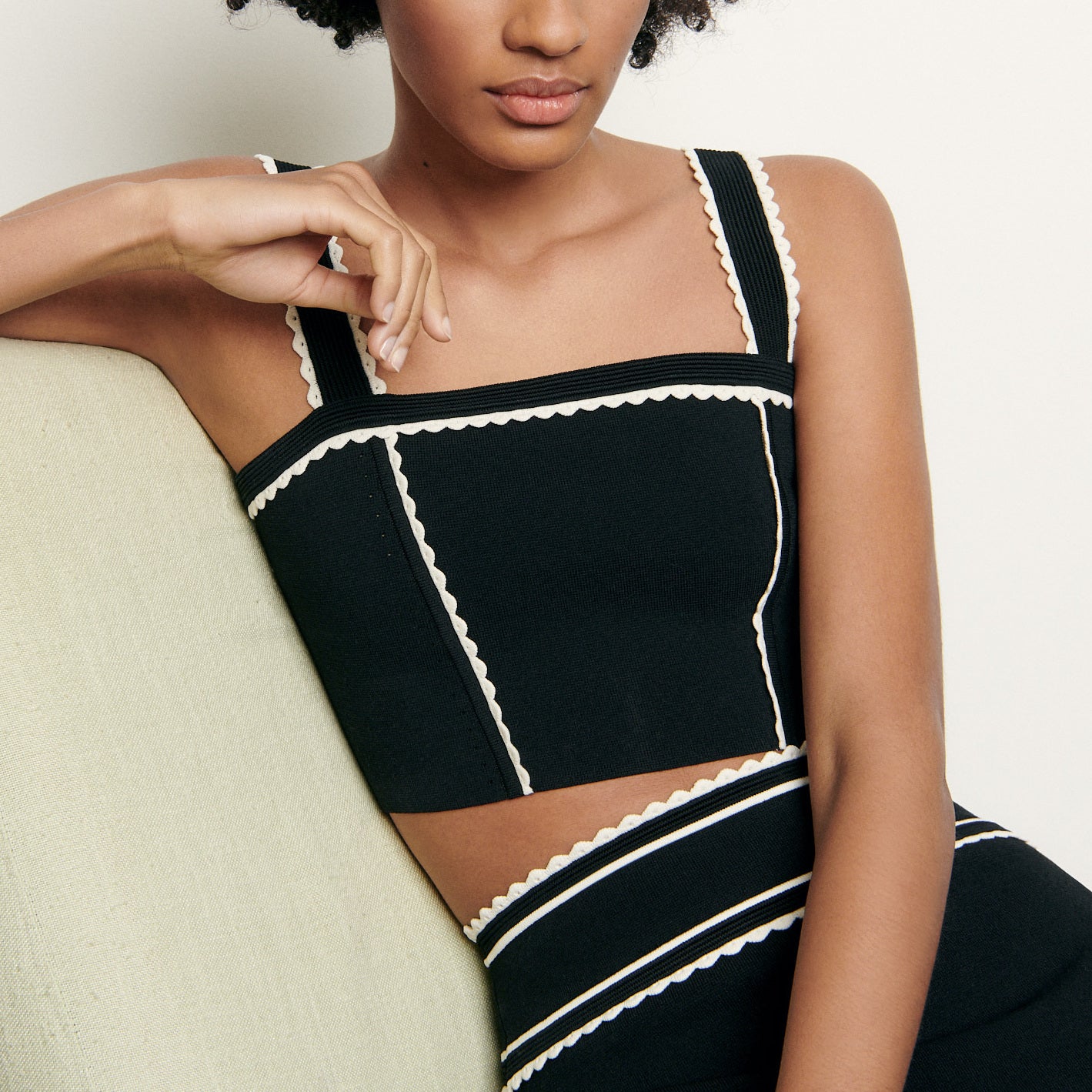 Brassière en Maille Sandro seconde main