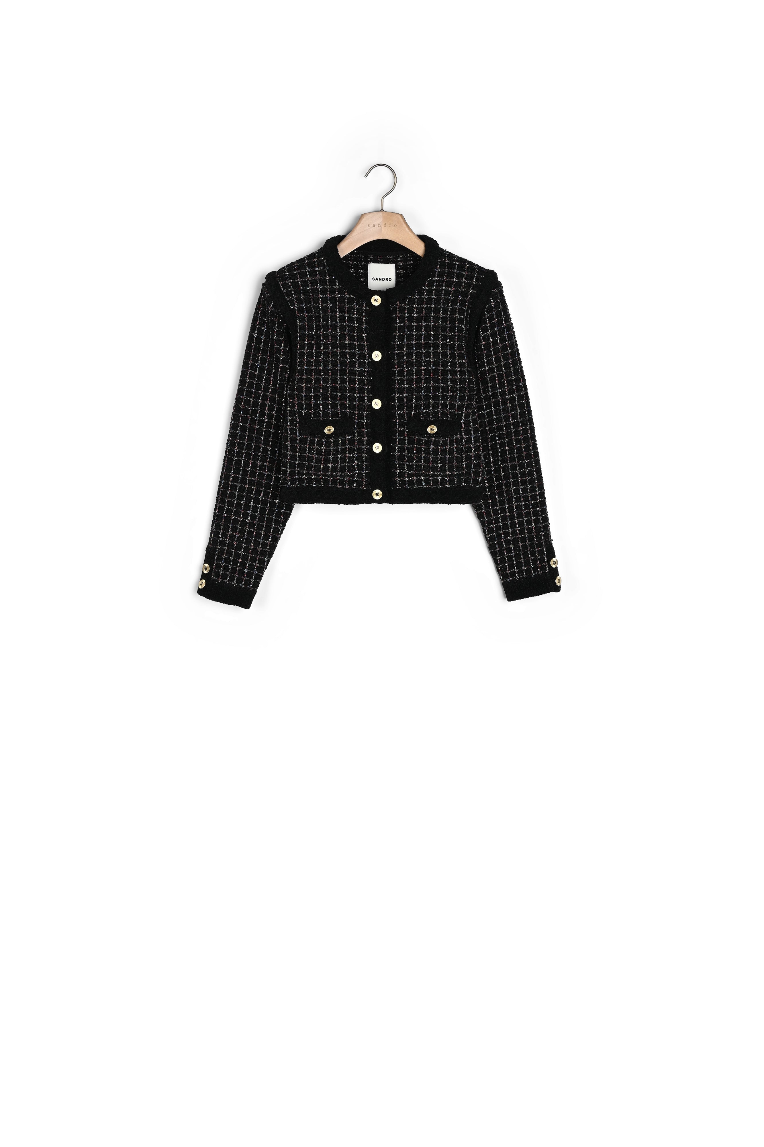 Cardicoat effet tweed Sandro seconde main