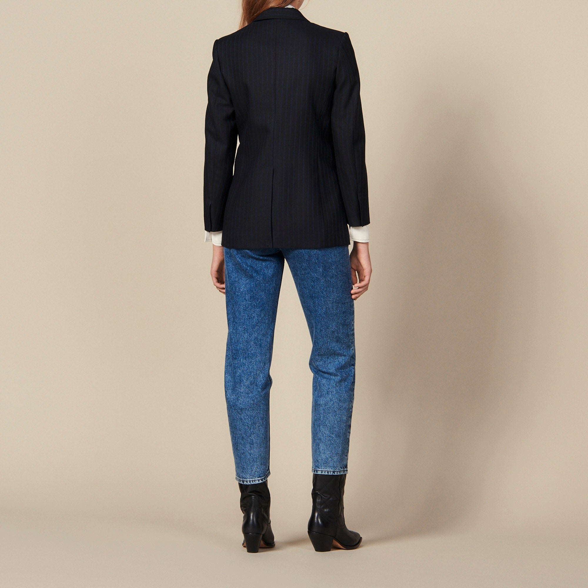 Blazer oversize à rayures Sandro seconde main