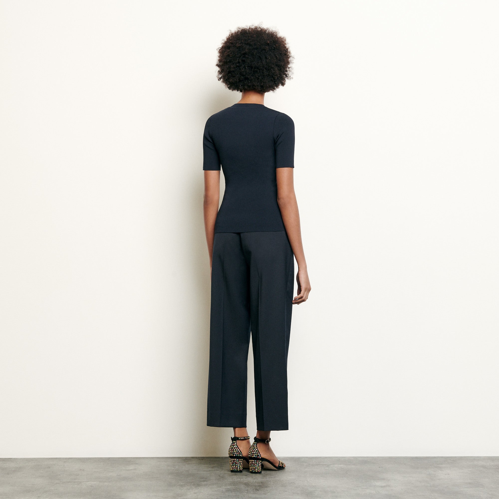 Top en Maille avec broderie Sandro seconde main