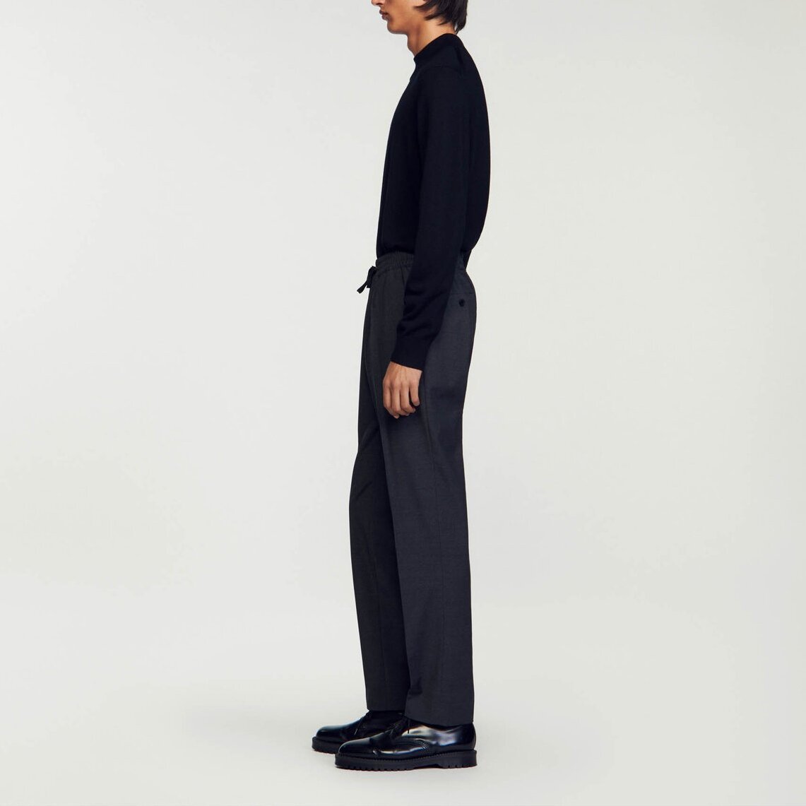 Pantalon droit élastiqué Sandro seconde main