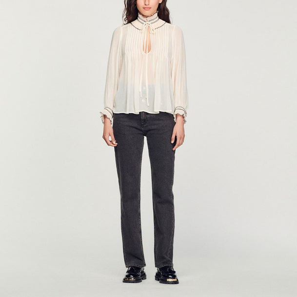 Top en mousseline Sandro seconde main