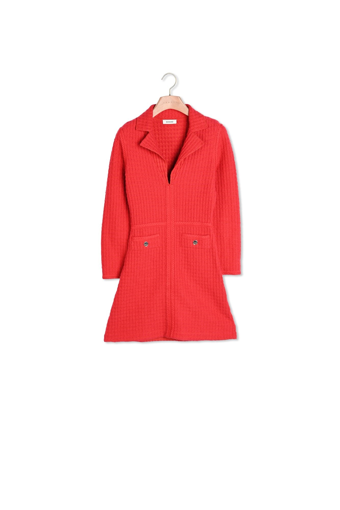 Robe courte effet tweed Sandro seconde main