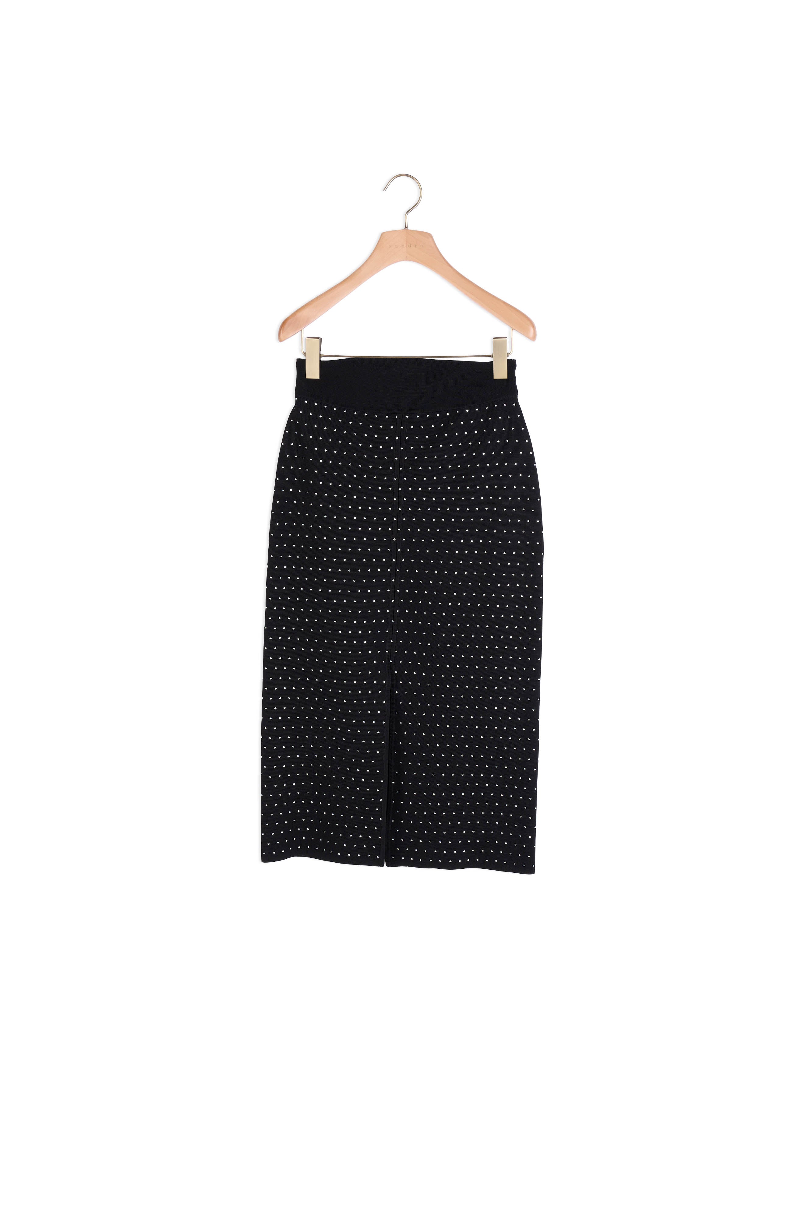 Jupe midi fendue strassée Sandro seconde main